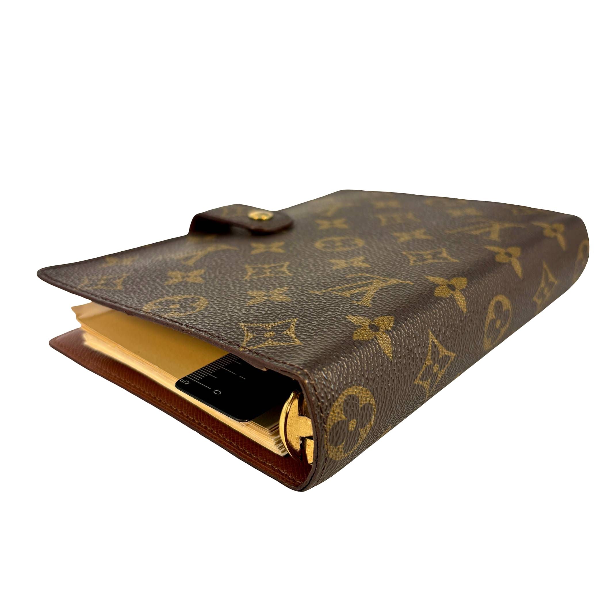 Louis Vuitton Agenda MM Braun Monogram Canvas