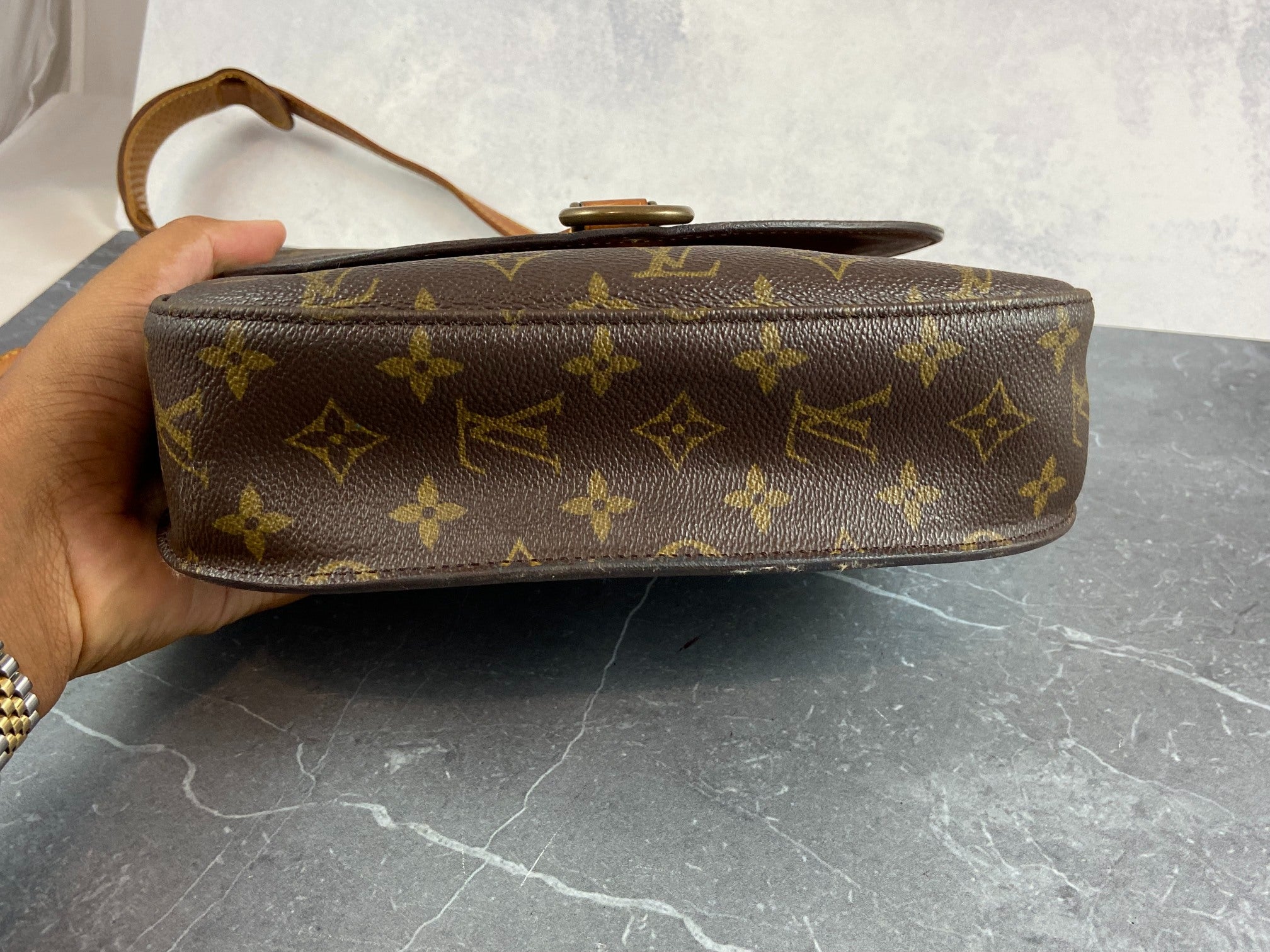 Louis Vuitton Saint Cloud GM Shoulder Bag Monogram Canvas