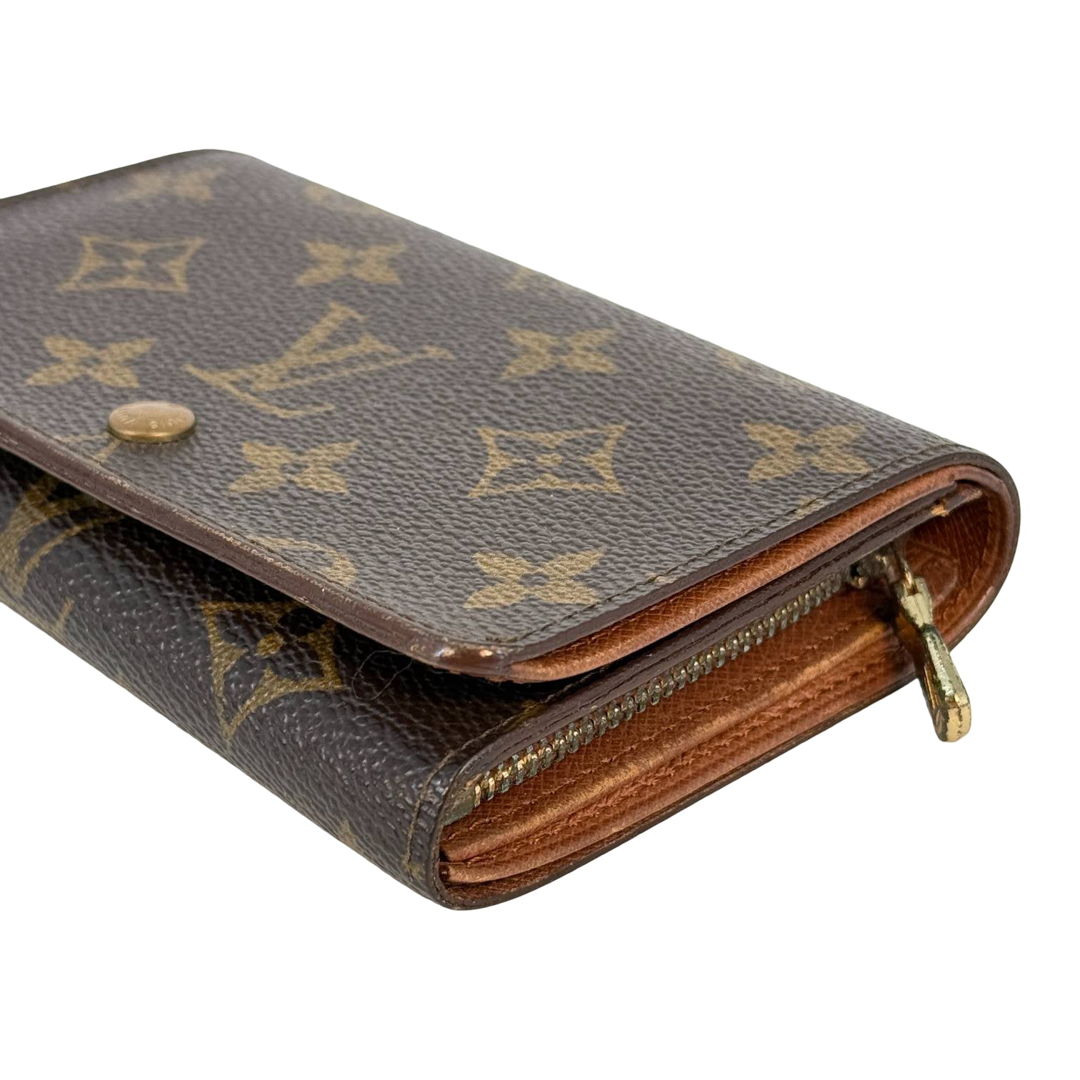 Louis Vuitton Petit Tresor Wallet Braun Monogram Canvas