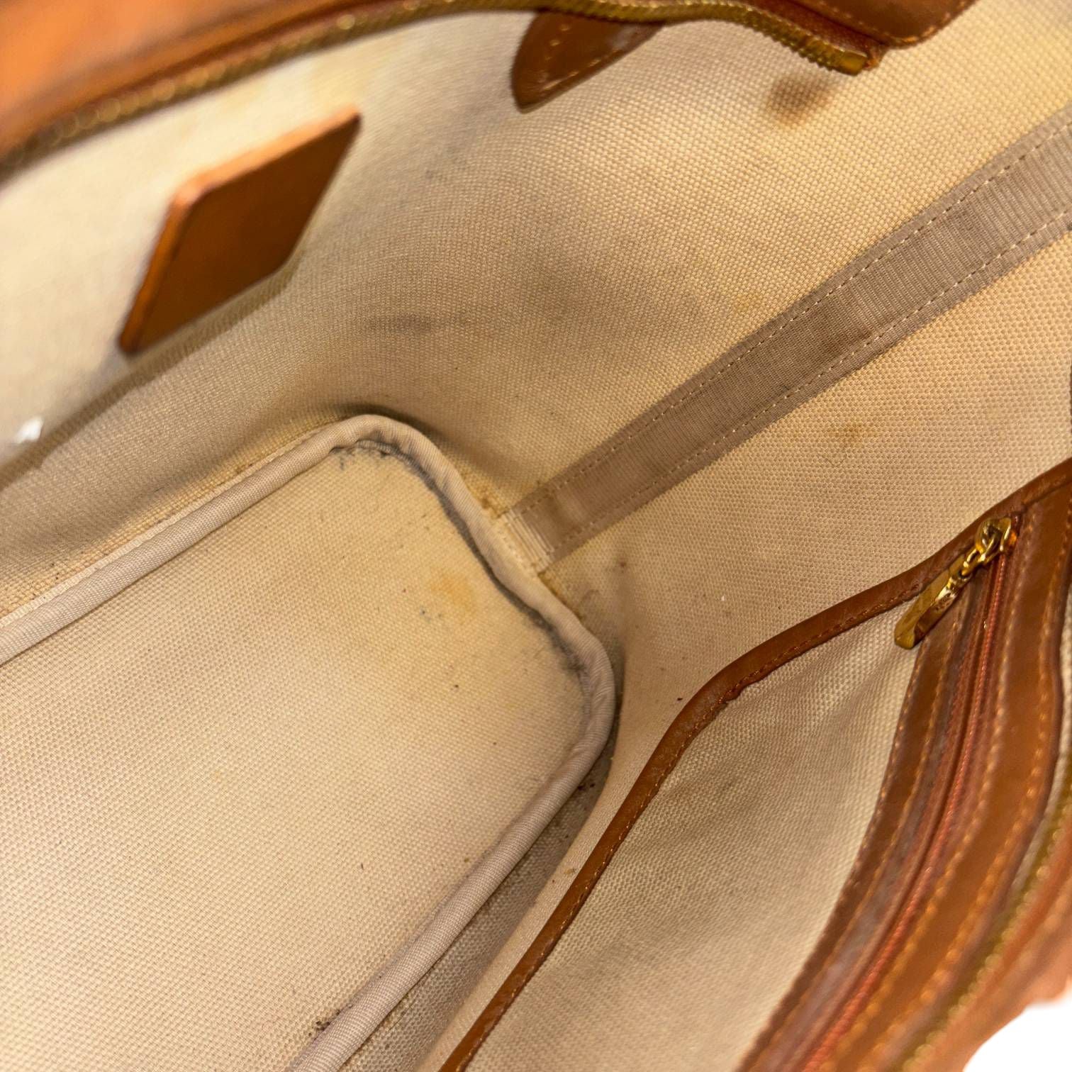 MCM Dog Bone Tote bag Cognac Visetos Monogram