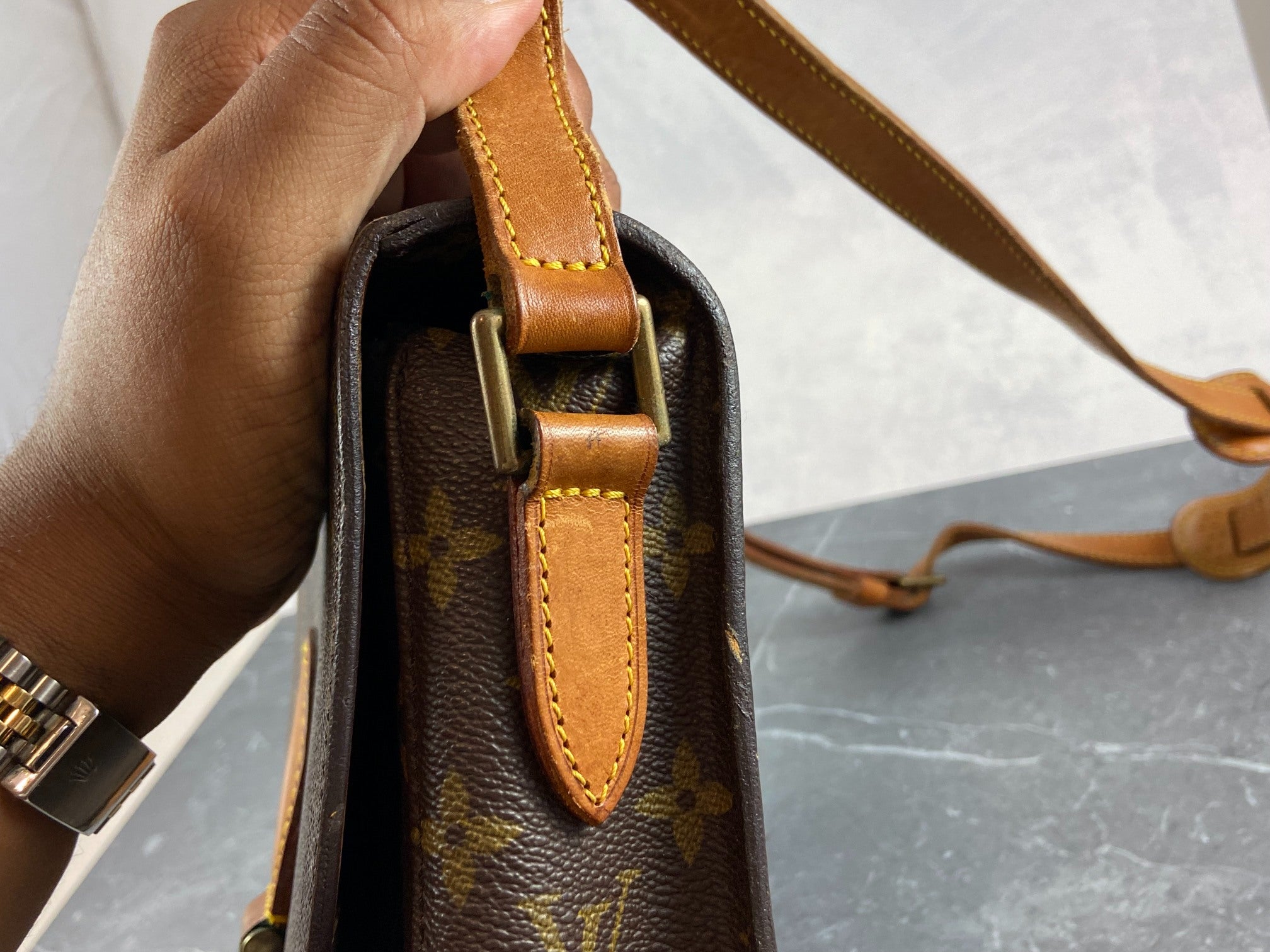 Louis Vuitton Saint Cloud GM Shoulder Bag Monogram Canvas