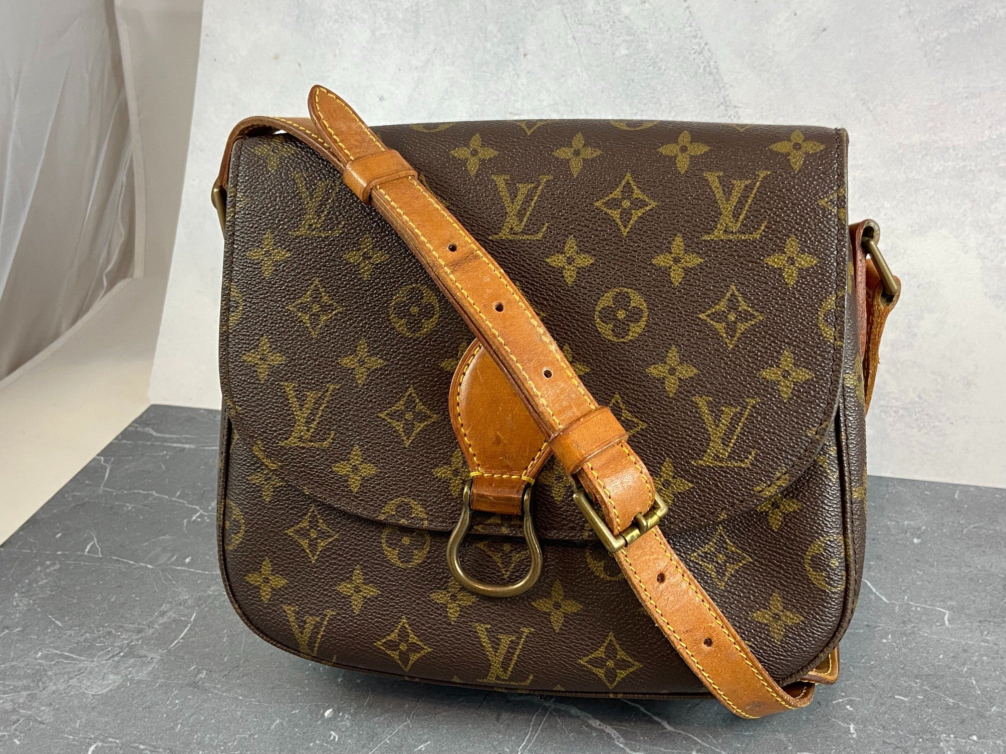 Louis Vuitton Saint Cloud GM Shoulder Bag Monogram Canvas