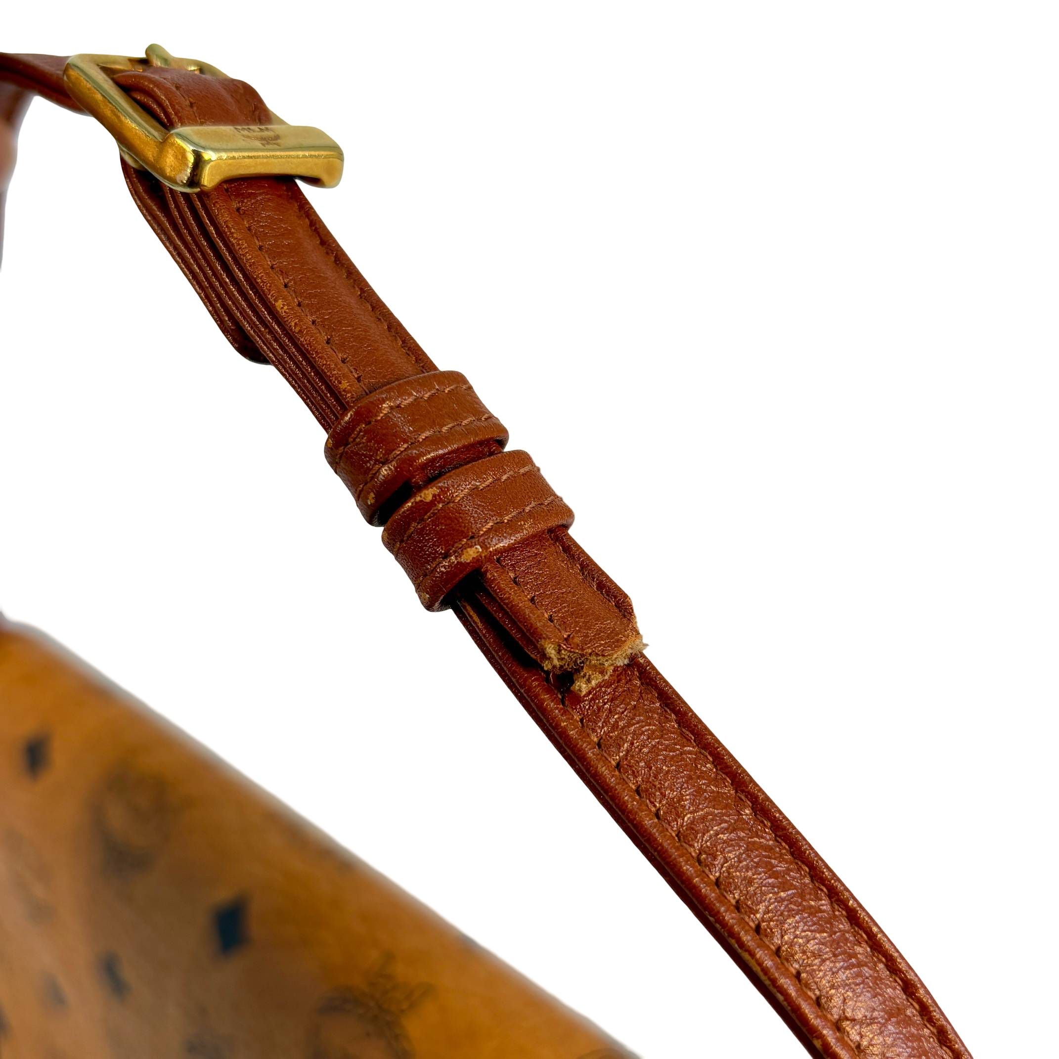 MCM Flap Pochette Cognac Visetos Monogram