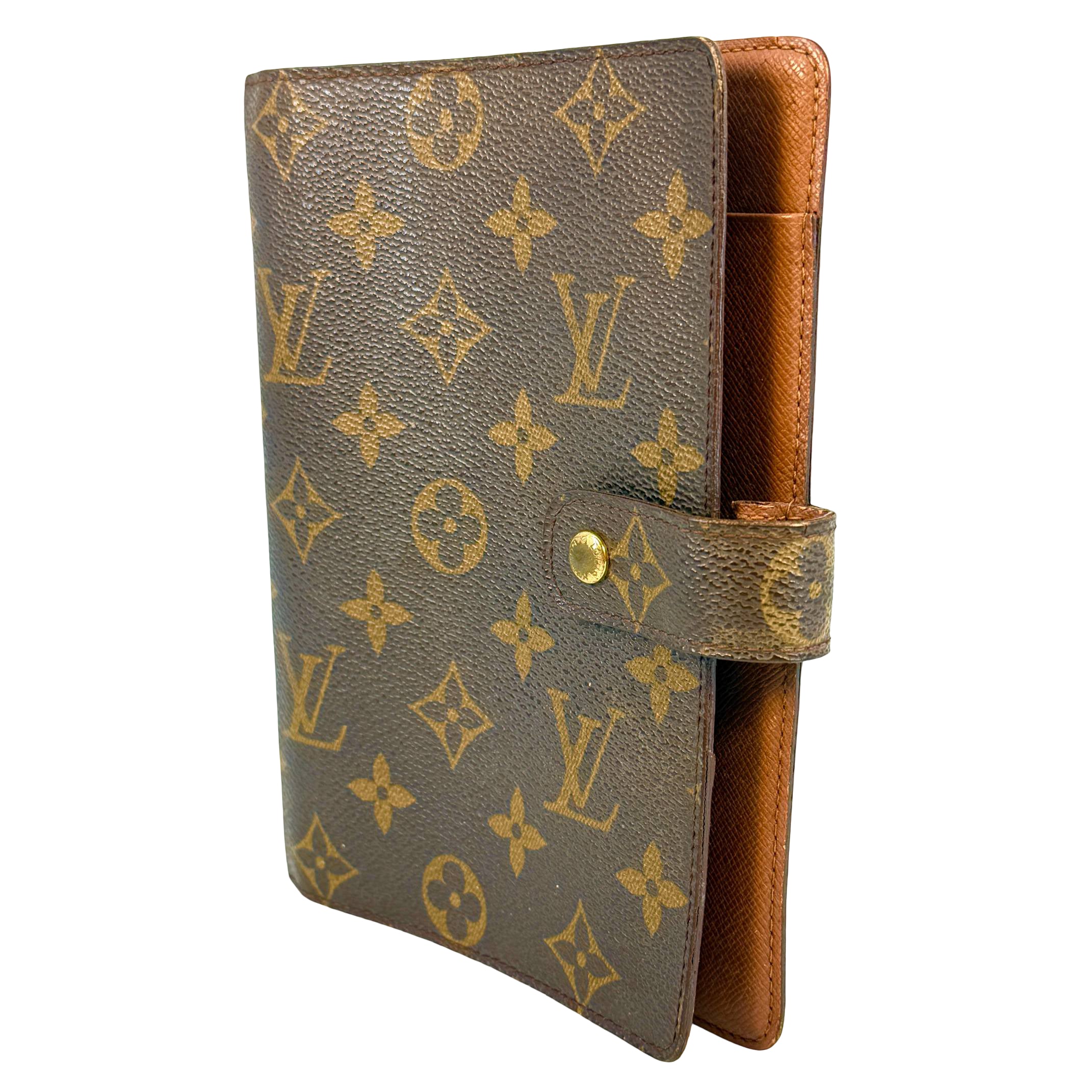 Louis Vuitton Agenda MM Braun Monogram Canvas