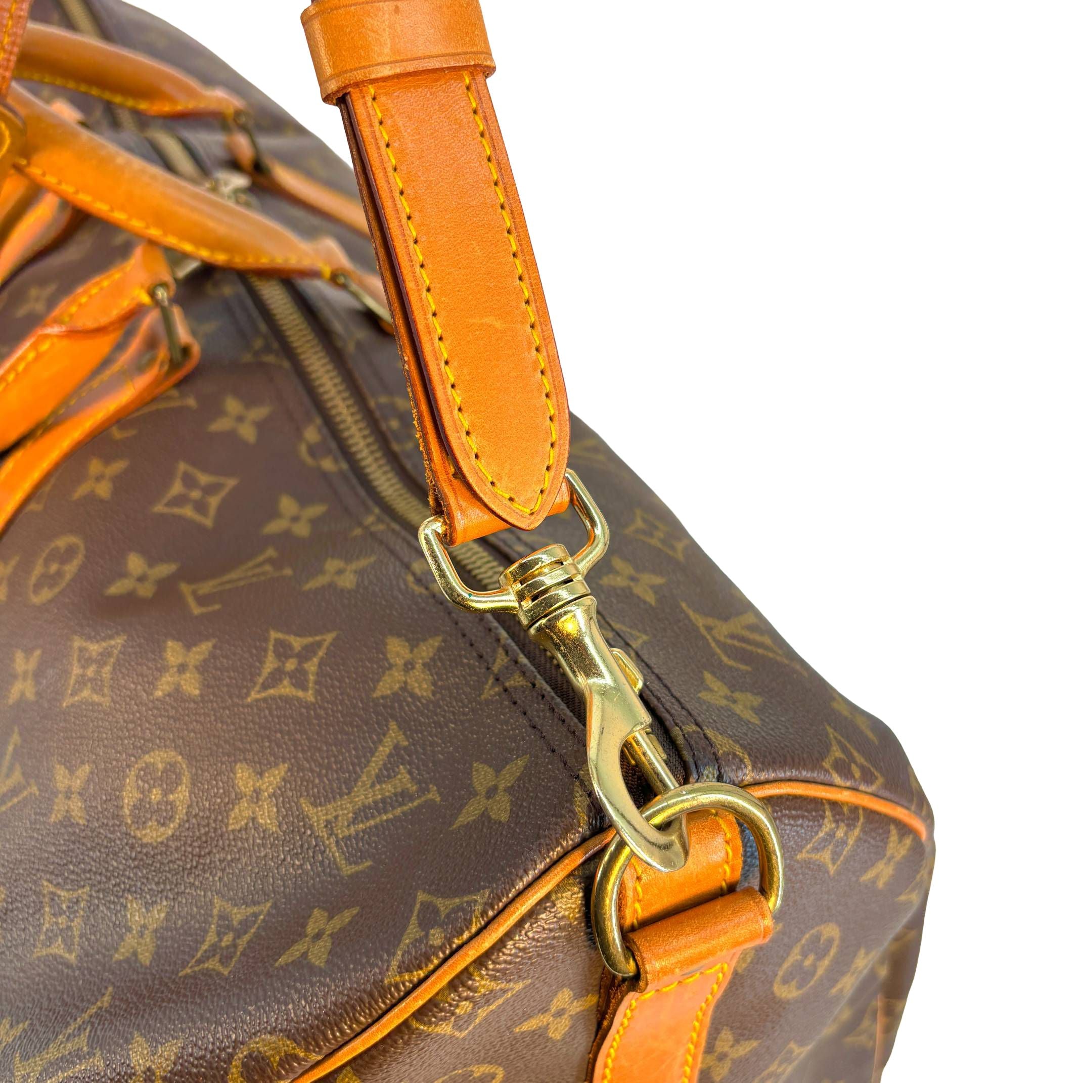 Louis Vuitton Keepall 55 Bandoulière Braun Monogram Canvas