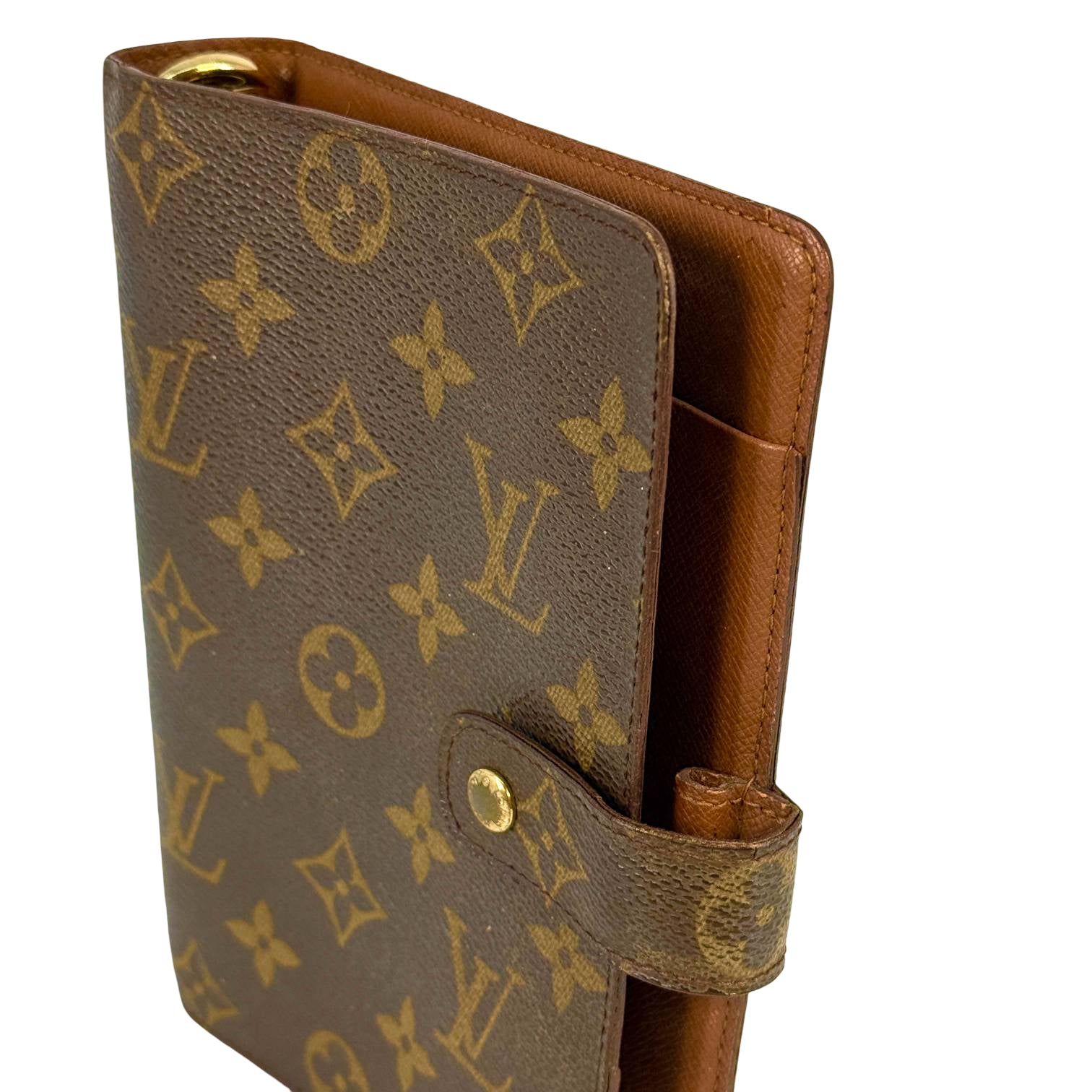 Louis Vuitton Agenda MM Braun Monogram Canvas