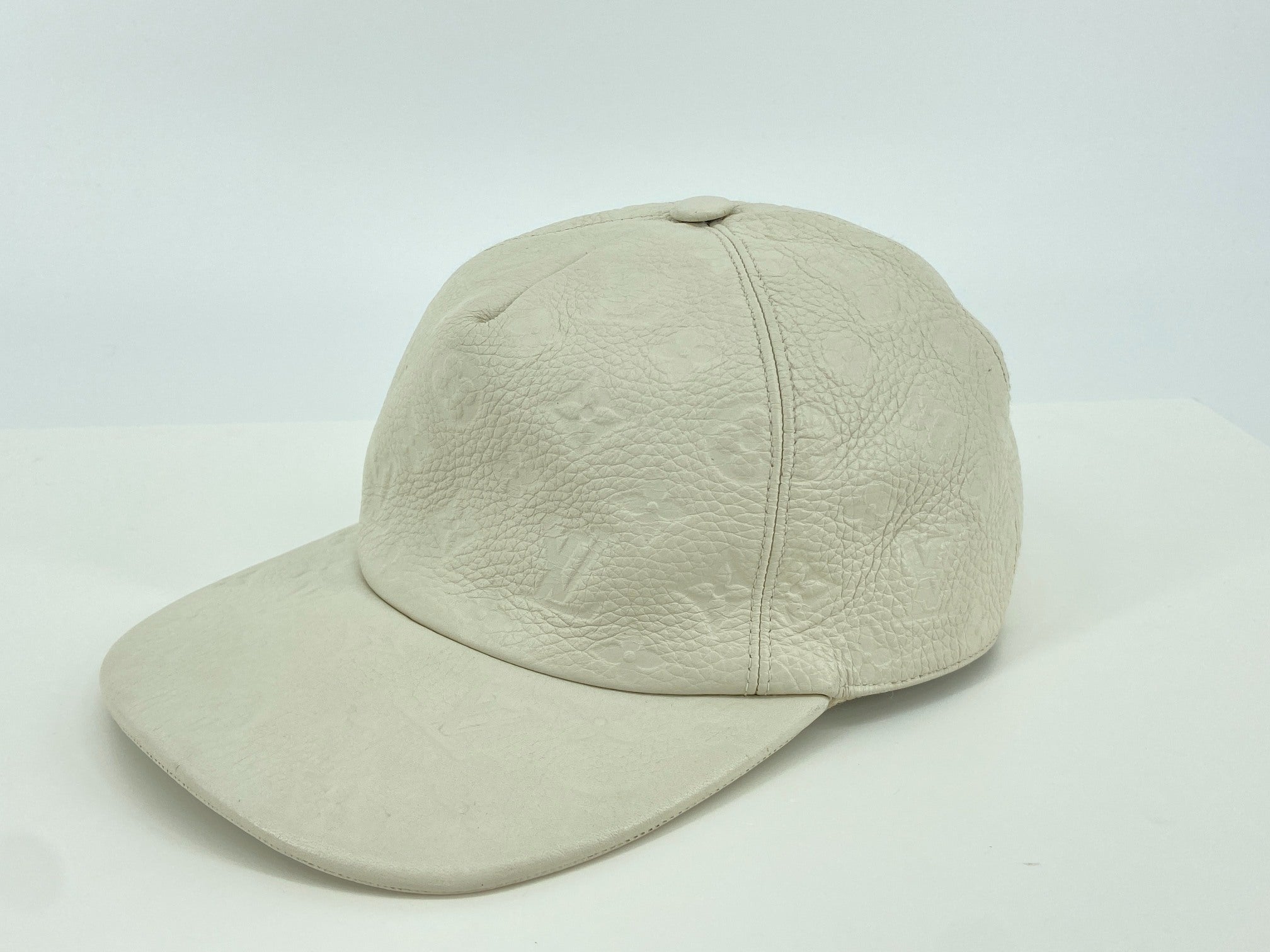 Louis Vuitton x Virgil Abloh 1.0 Cap White Empreinte Leather