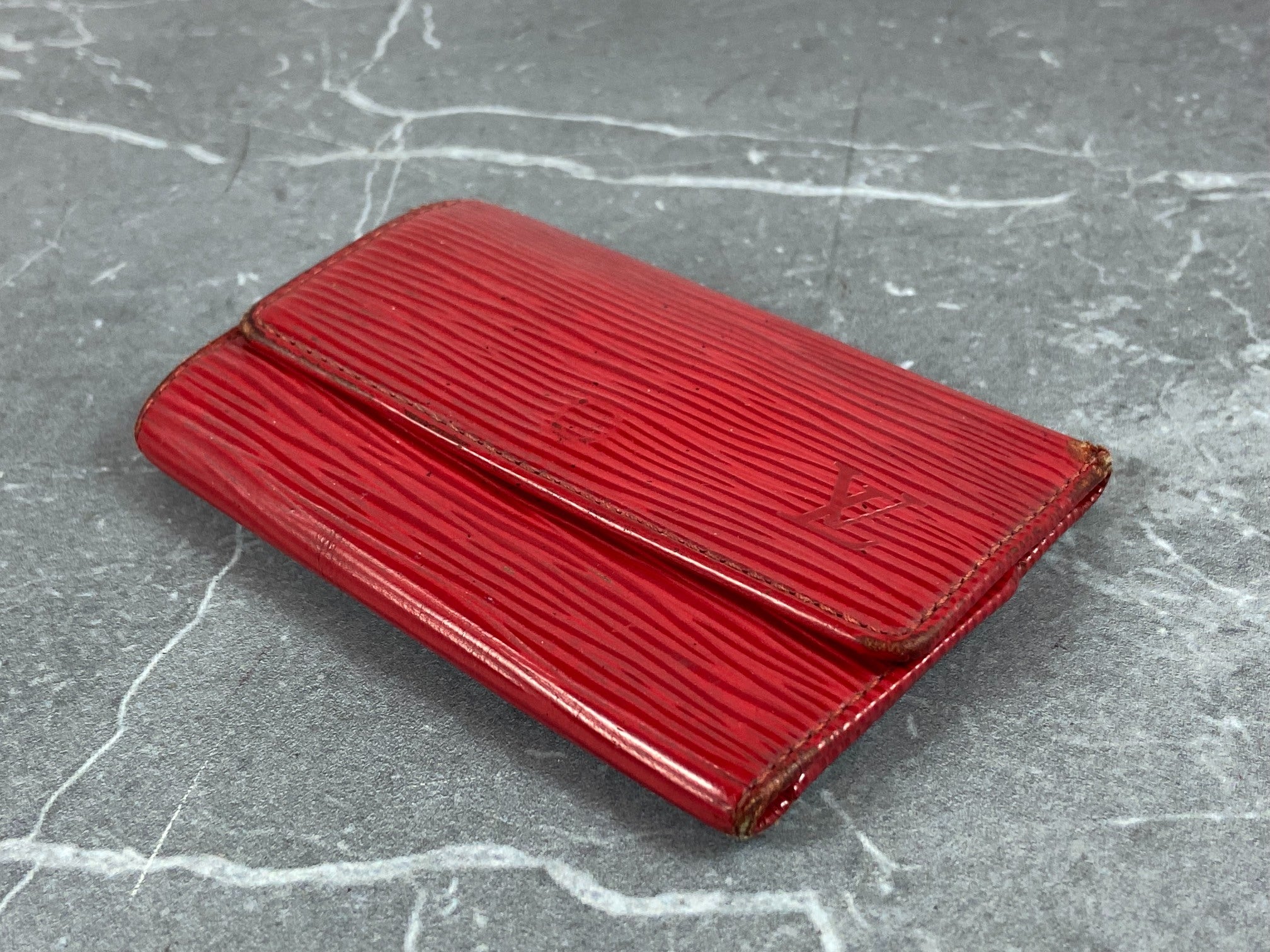 Louis Vuitton 6 Key Holder Red Epi Leather