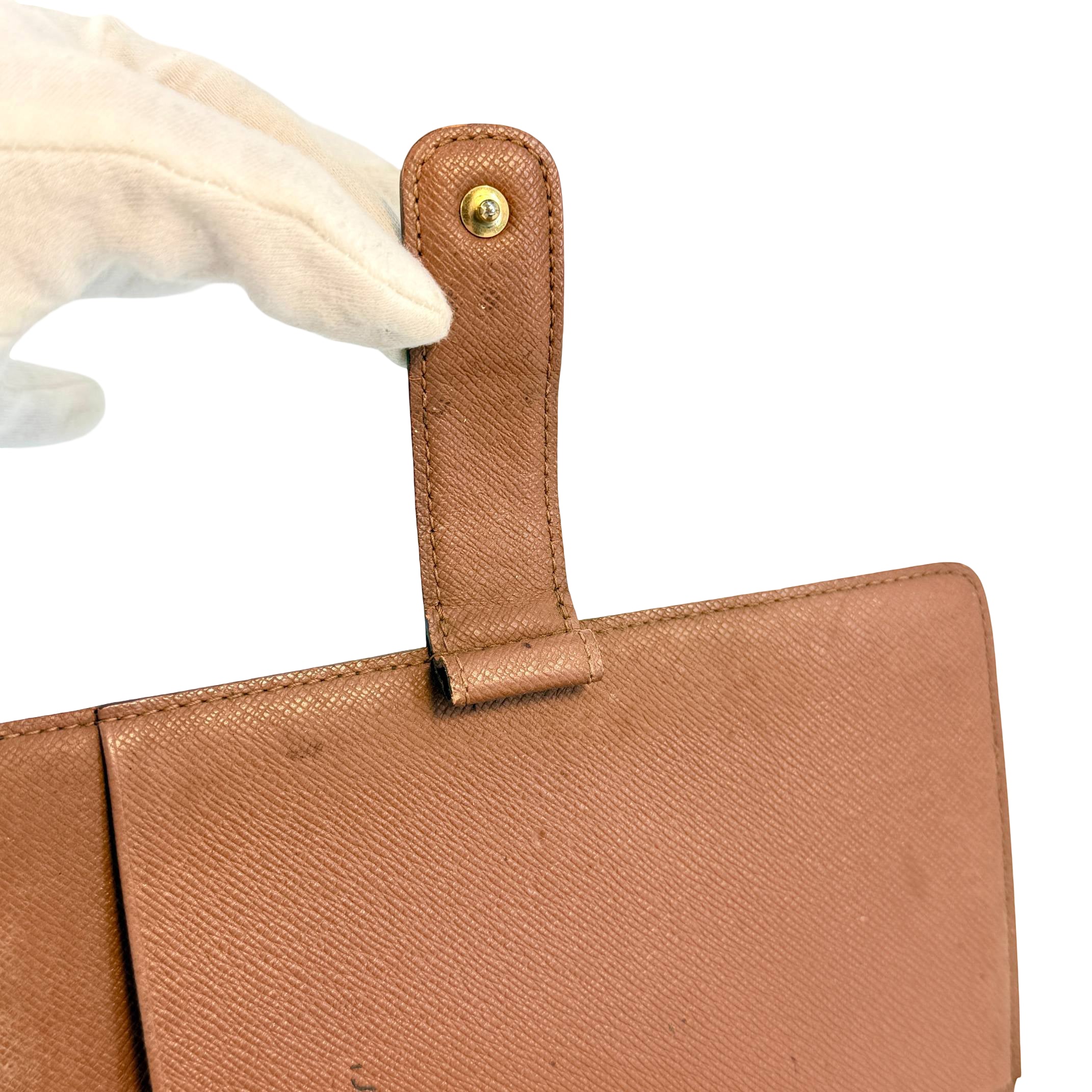 Louis Vuitton Agenda MM Braun Monogram Canvas