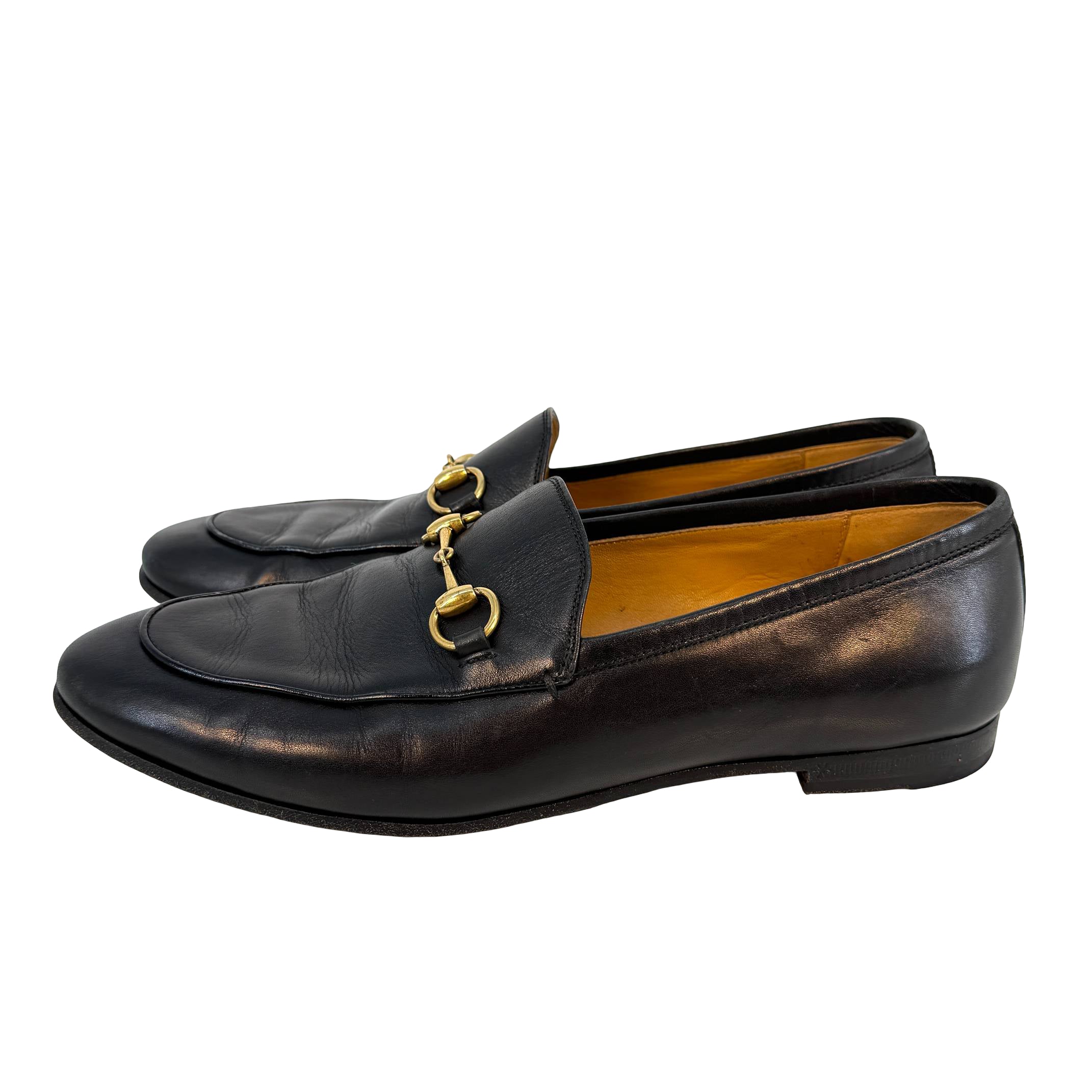 Gucci Jordaan Loafer Gr. 37 1/2 Schwarz Leder