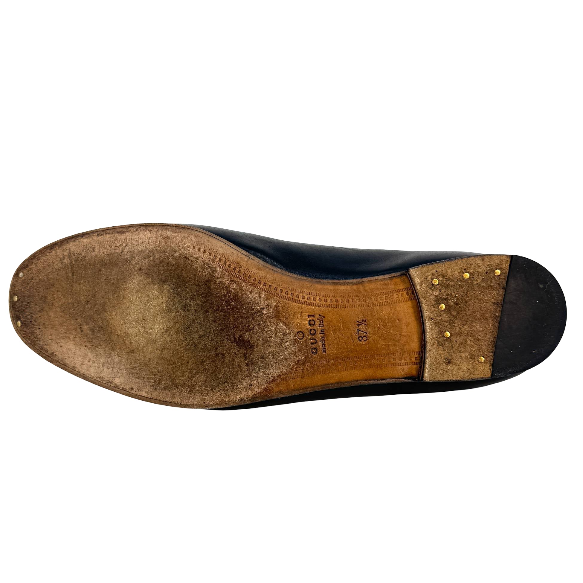 Gucci Jordaan Loafer Gr. 37 1/2 Schwarz Leder
