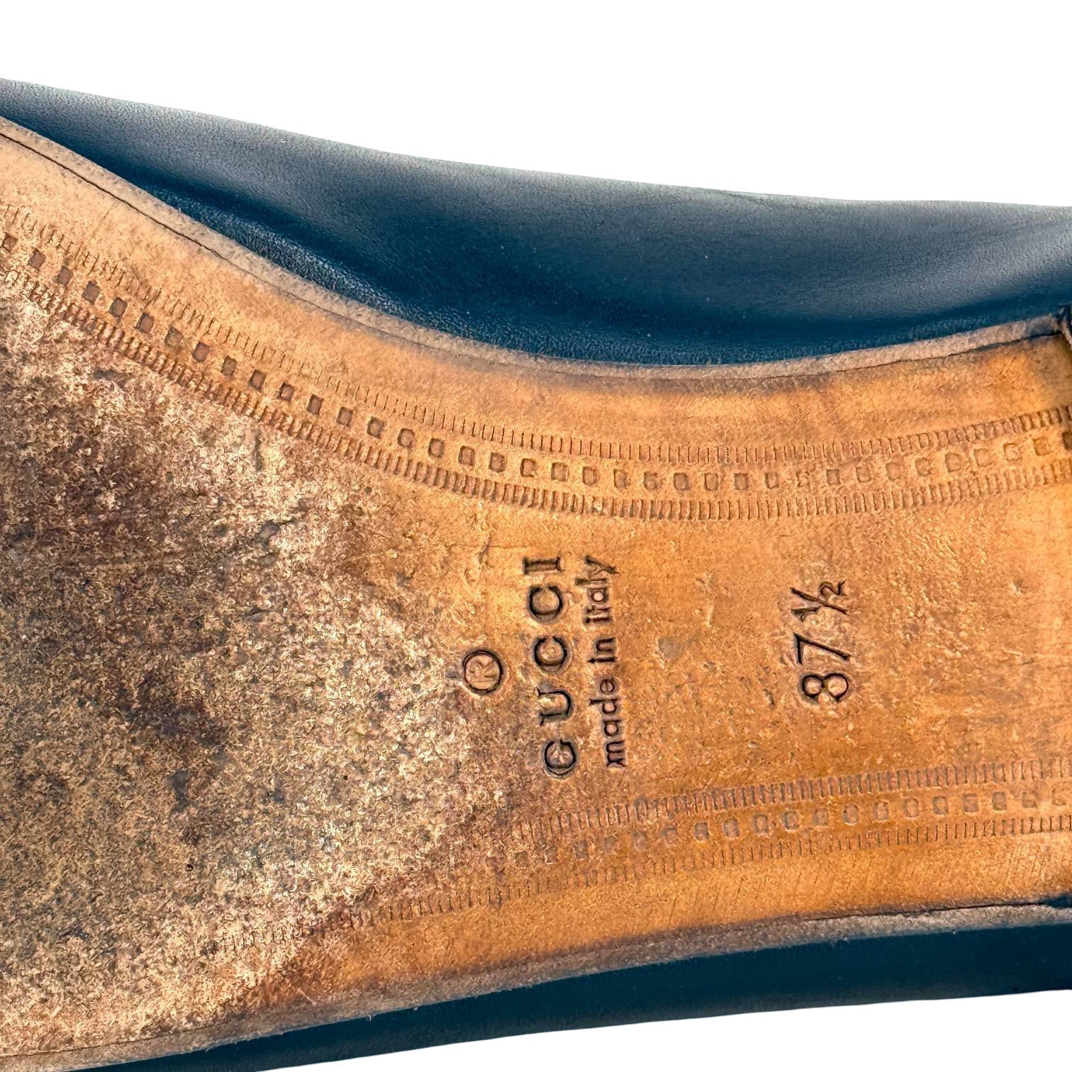 Gucci Jordaan Loafer Gr. 37 1/2 Schwarz Leder