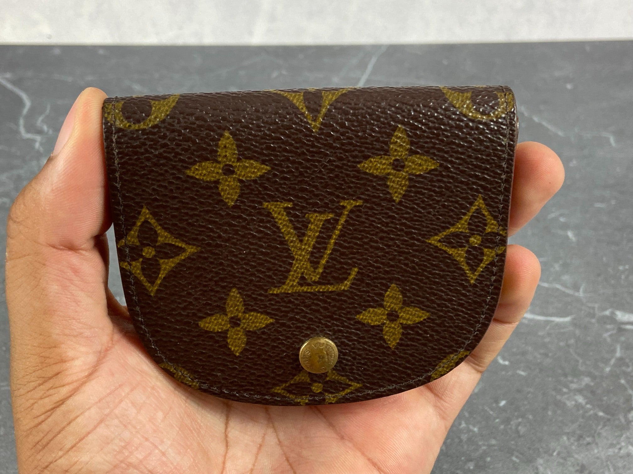 Louis Vuitton Coin Portemonnaie Gousset Monogram Canvas