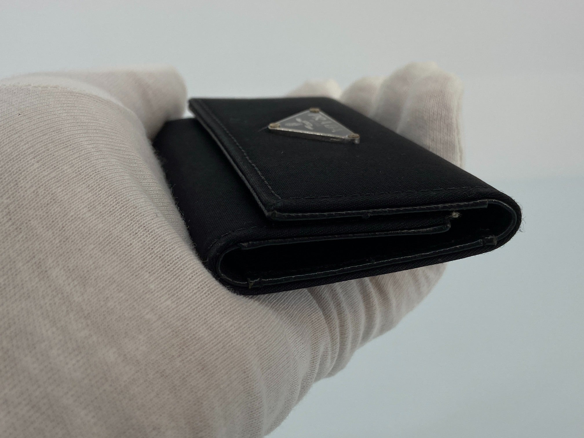 Prada M222 Tessuto Key Holder Black