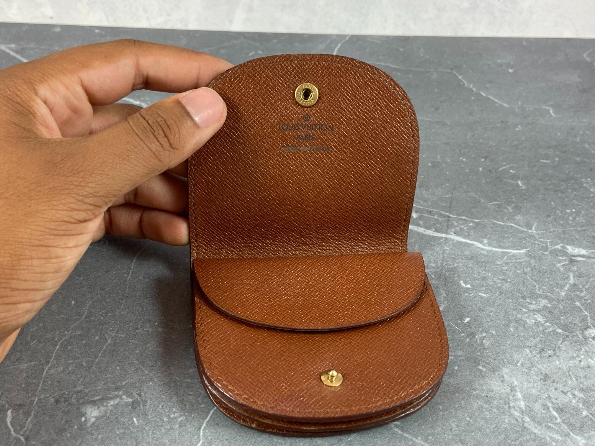 Louis Vuitton Coin Portemonnaie Gousset Monogram Canvas