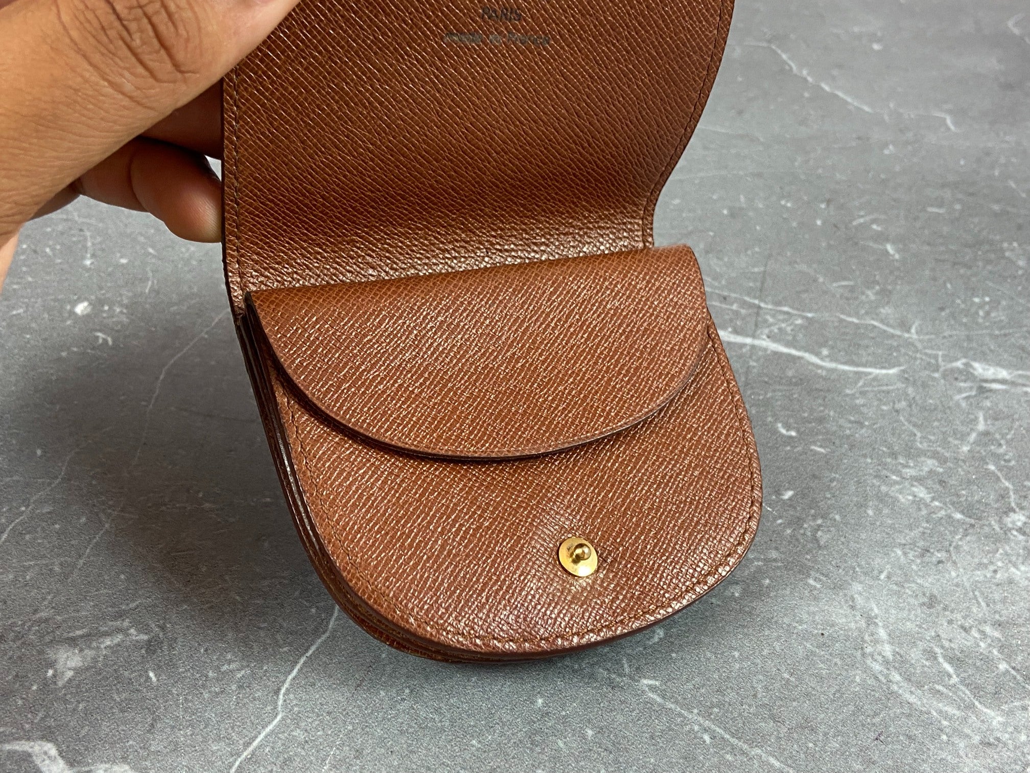 Louis Vuitton Coin Portemonnaie Gousset Monogram Canvas