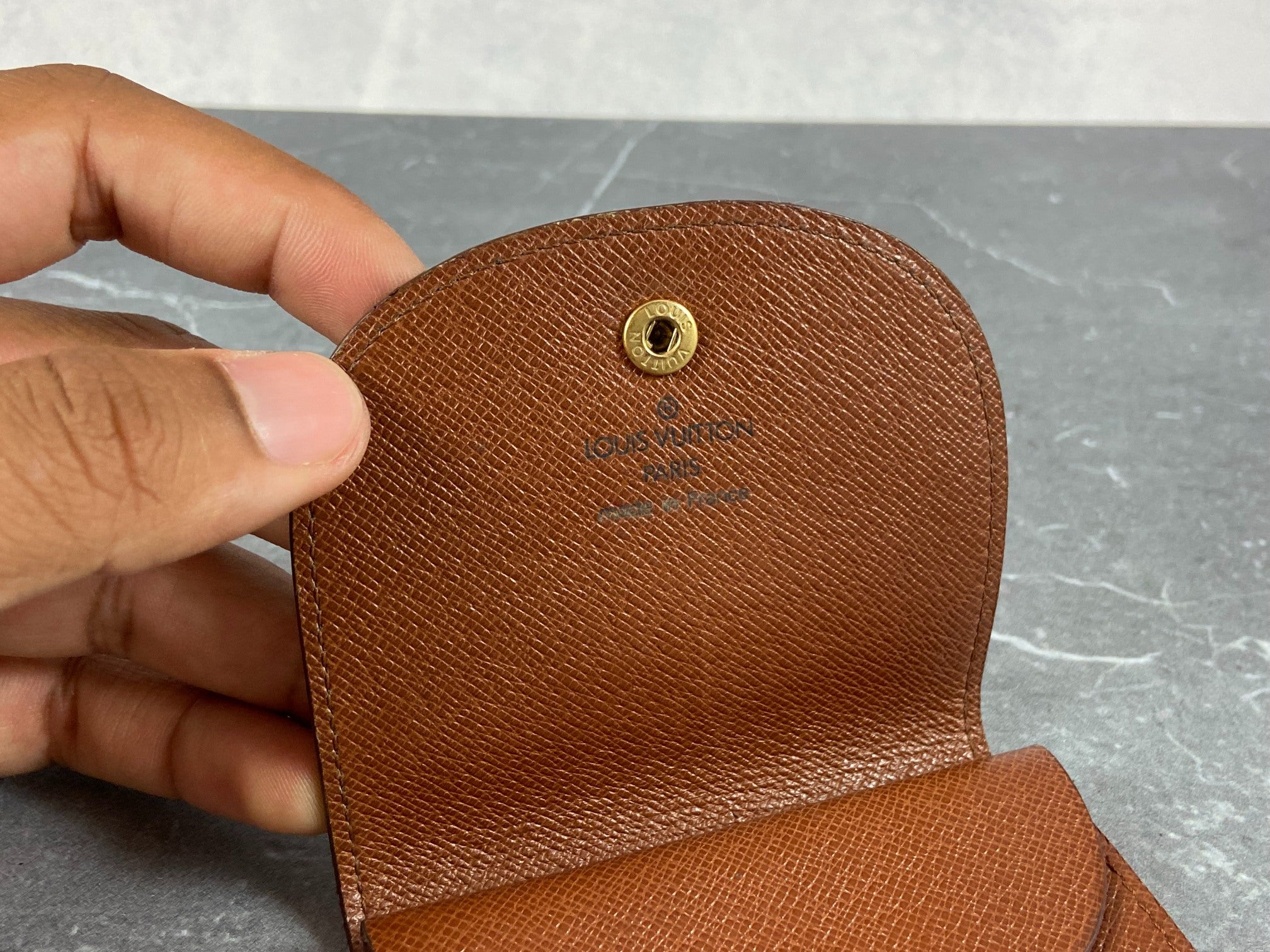 Louis Vuitton Coin Portemonnaie Gousset Monogram Canvas