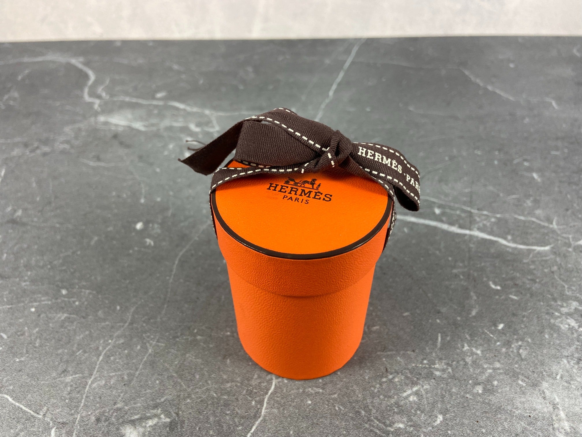 Hermès Twilly Silk Scarf Bag Print Orange incl. Box