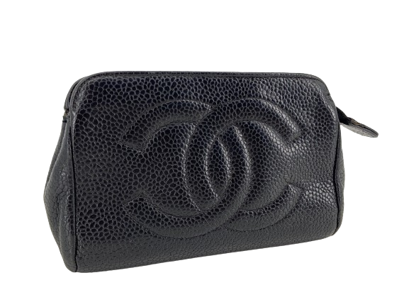 Chanel CC Pouch Black Caviar Leather