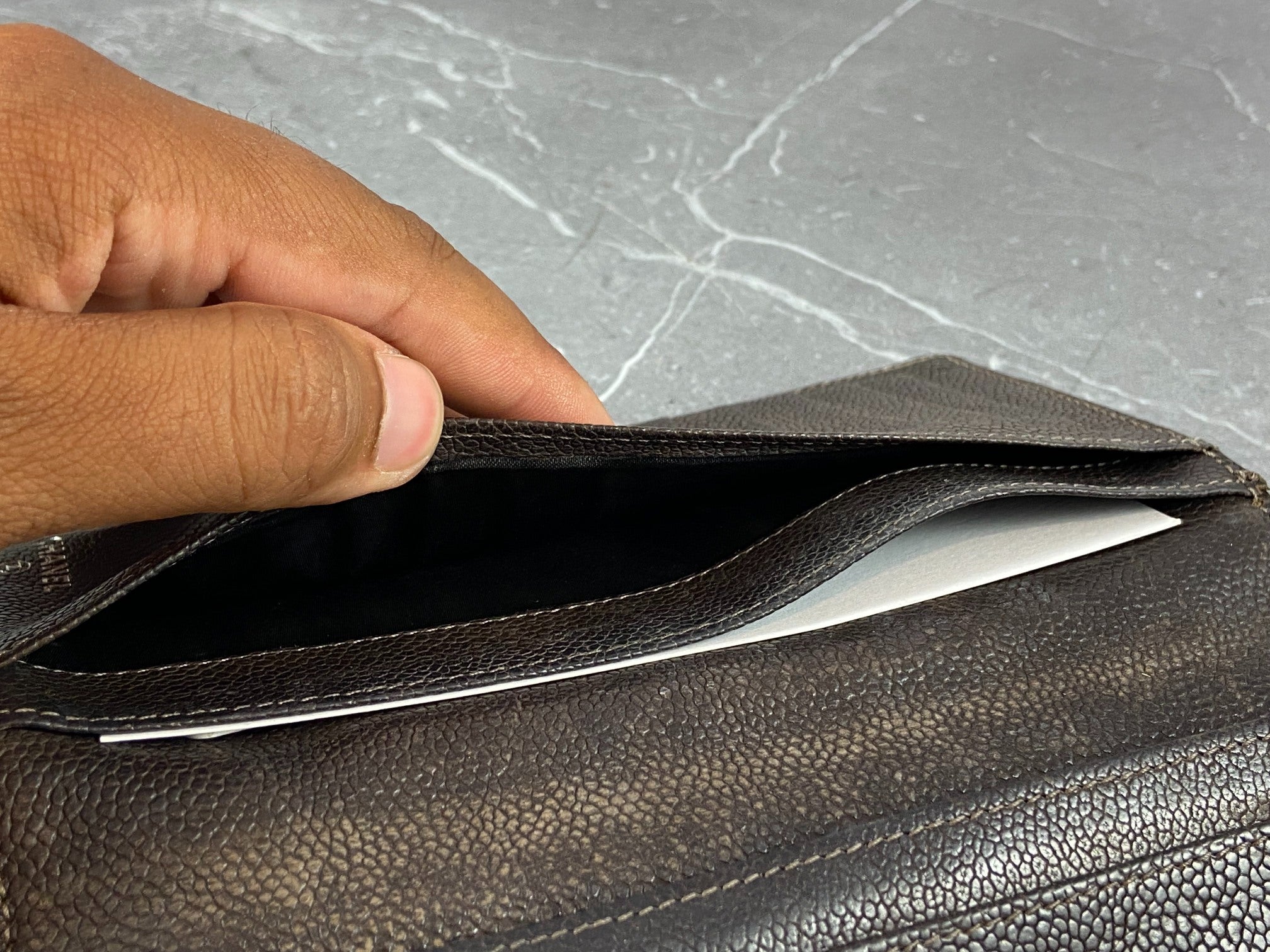 Chanel Matelasse CC Long Wallet Black