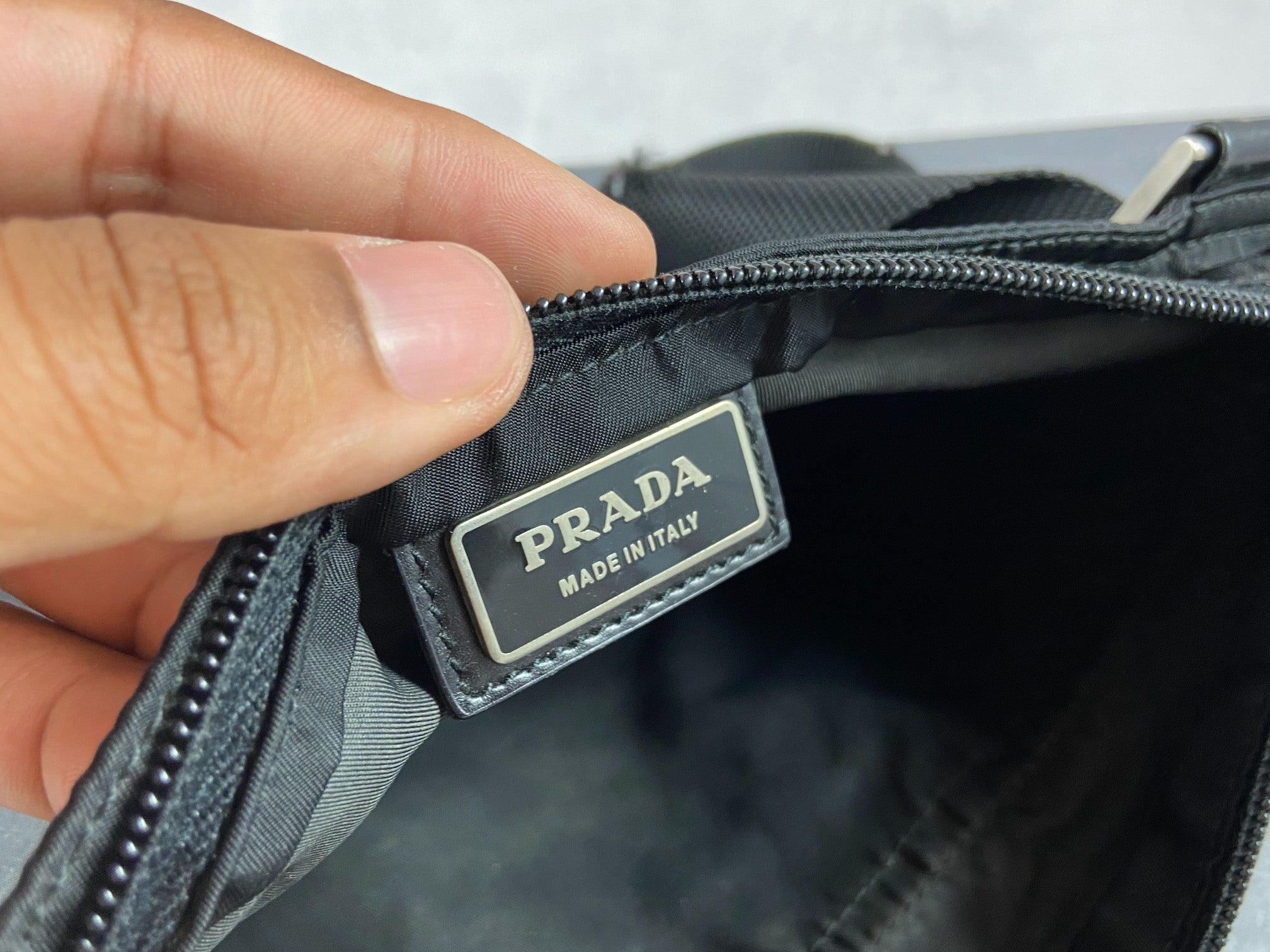 Prada BT0573 Tessuto Nylon Shoulder / Messenger Bag Black