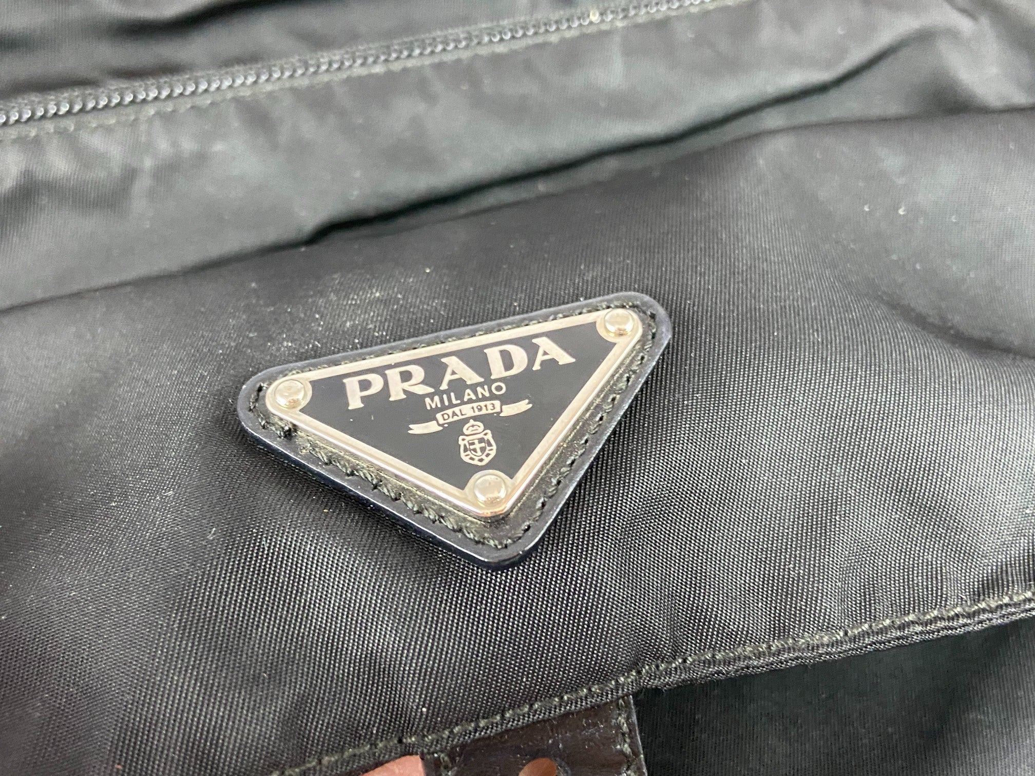 Prada BT0573 Tessuto Nylon Shoulder / Messenger Bag Black