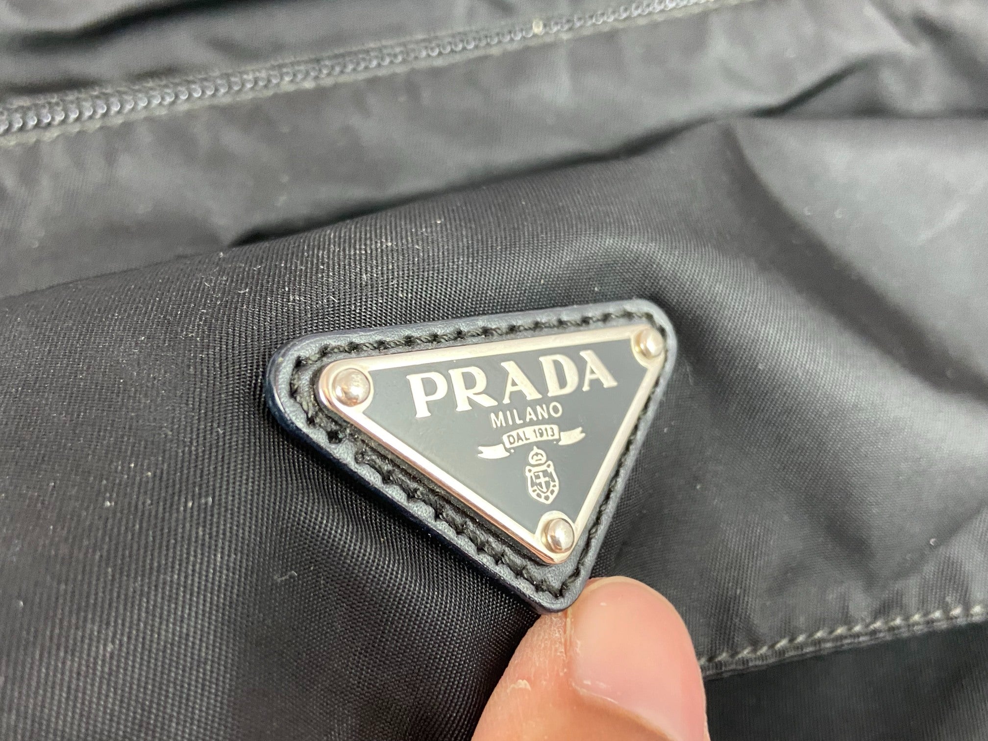 Prada BT0573 Tessuto Nylon Shoulder / Messenger Bag Black