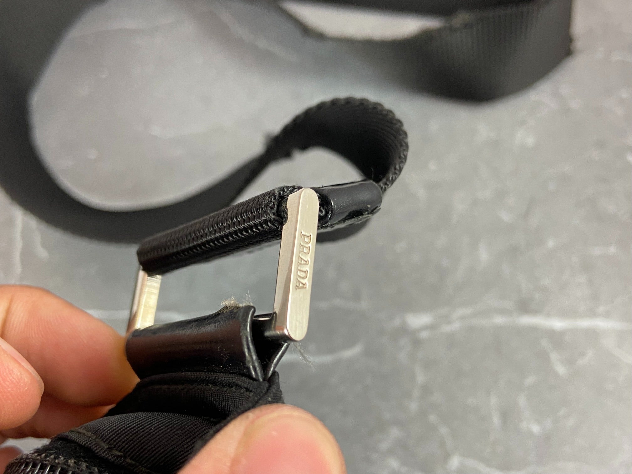 Prada BT0573 Tessuto Nylon Shoulder / Messenger Bag Black