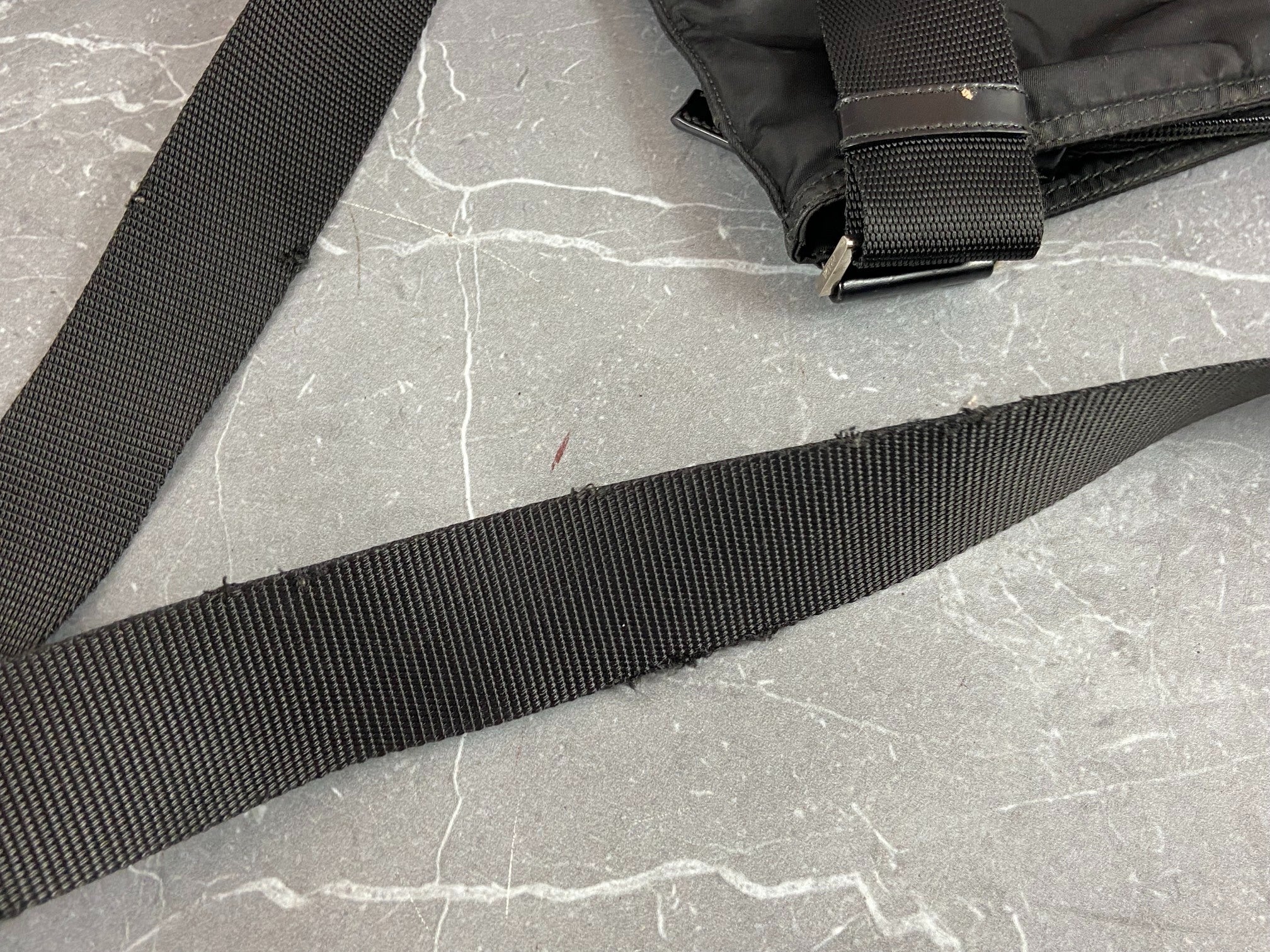 Prada BT0573 Tessuto Nylon Shoulder / Messenger Bag Black