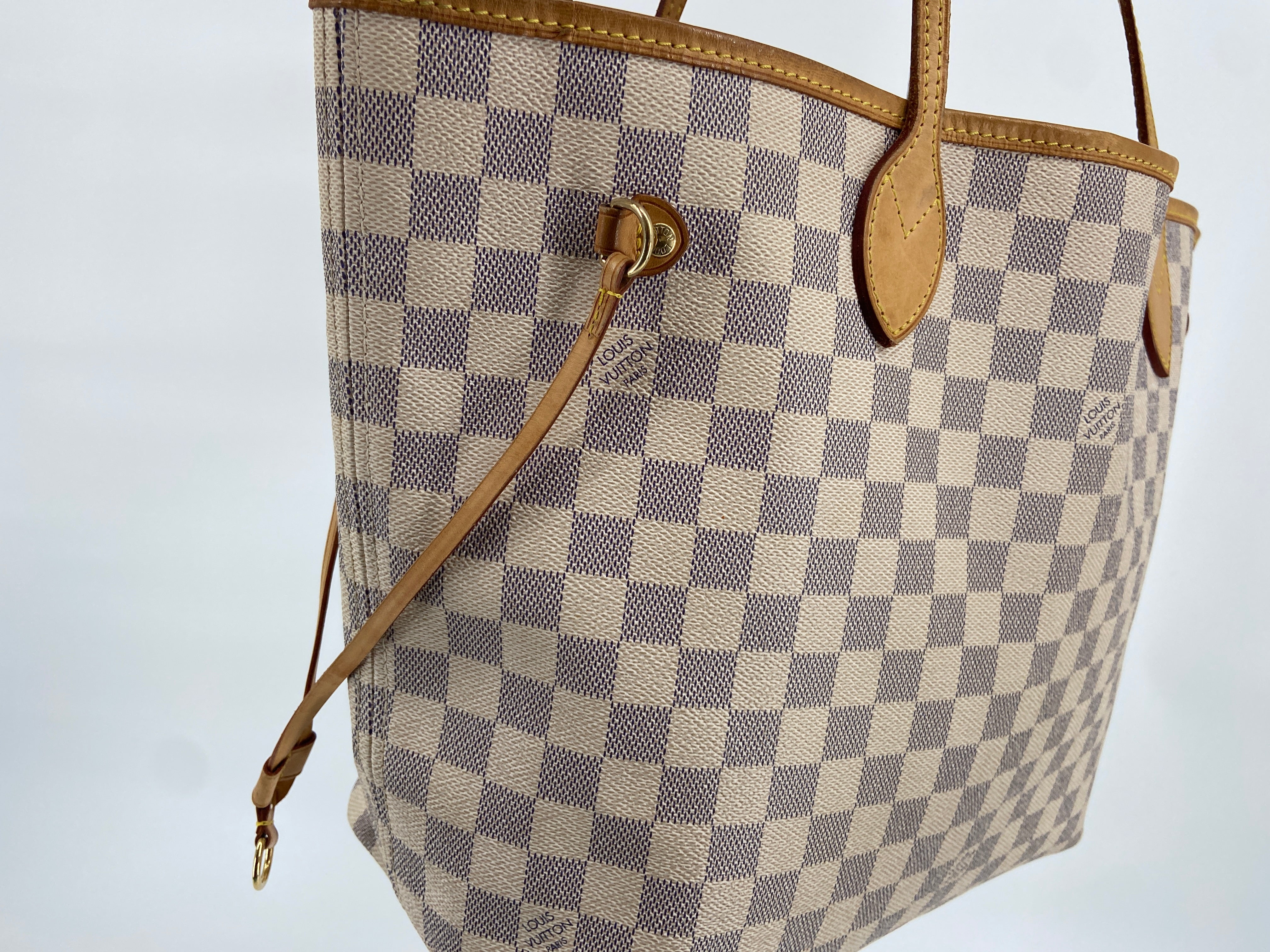 Louis Vuitton Neverfull MM Damier Azur Canvas incl. Dustbag