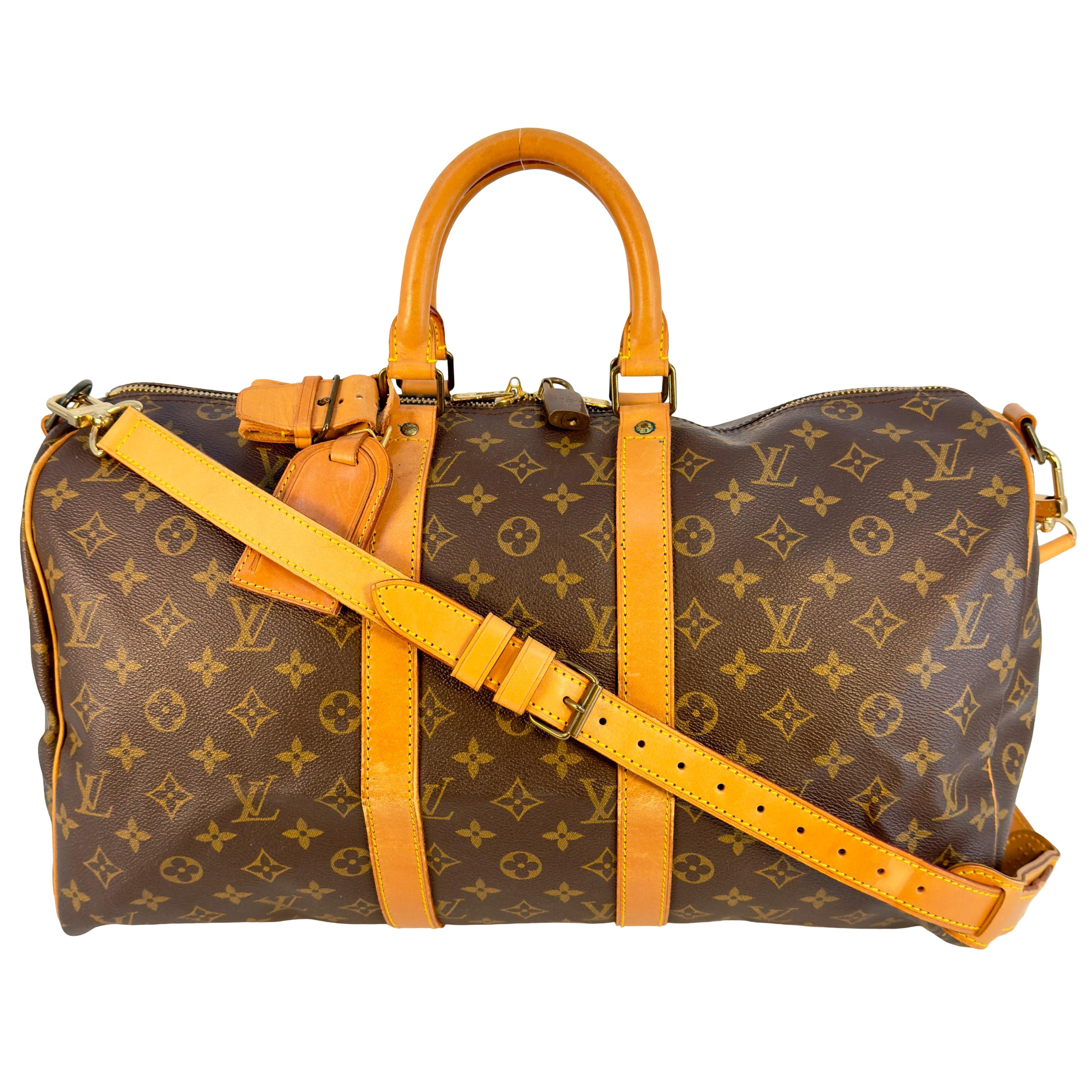 Louis Vuitton Keepall 45 Bandoulière Braun Monogram Canvas