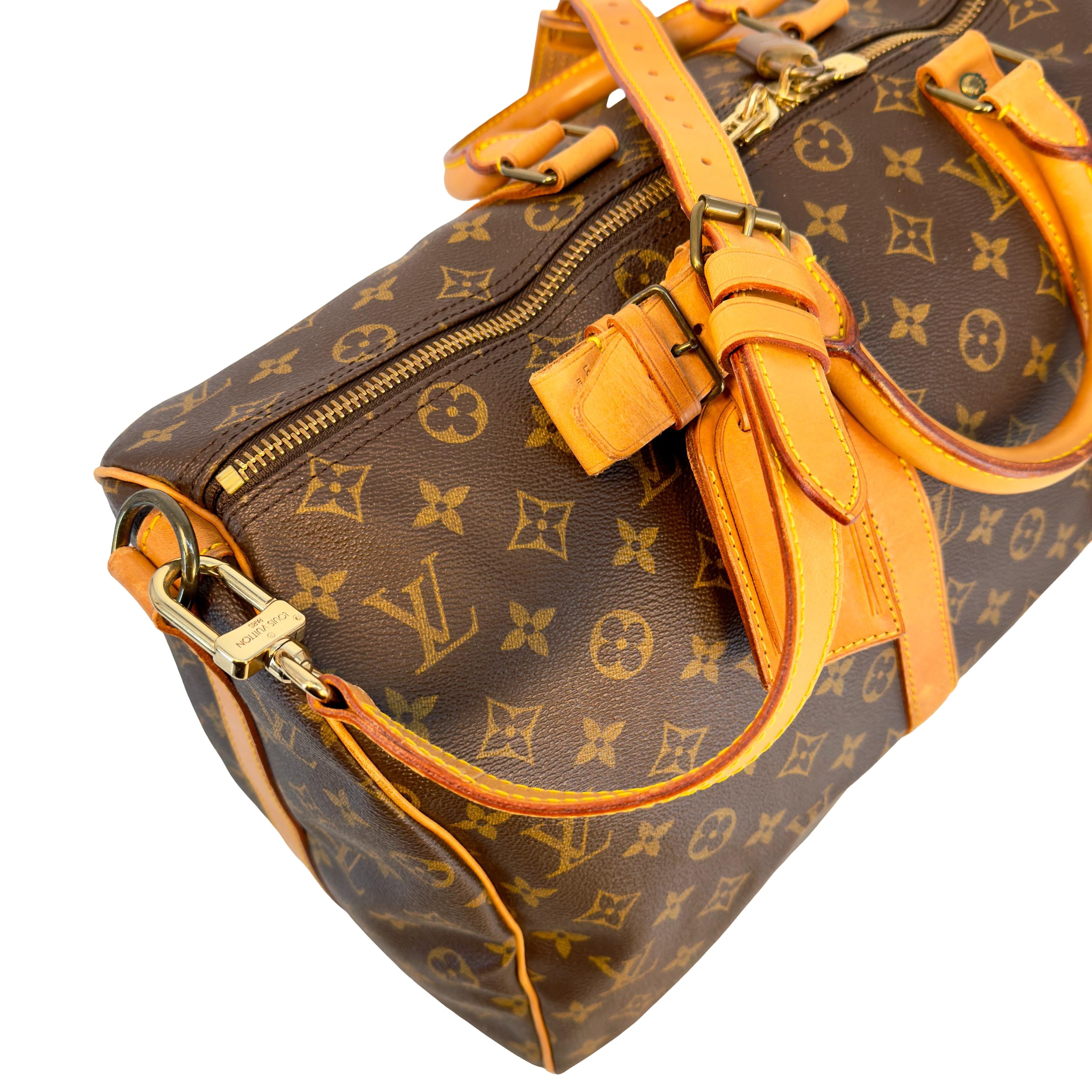 Louis Vuitton Keepall 45 Bandoulière Braun Monogram Canvas