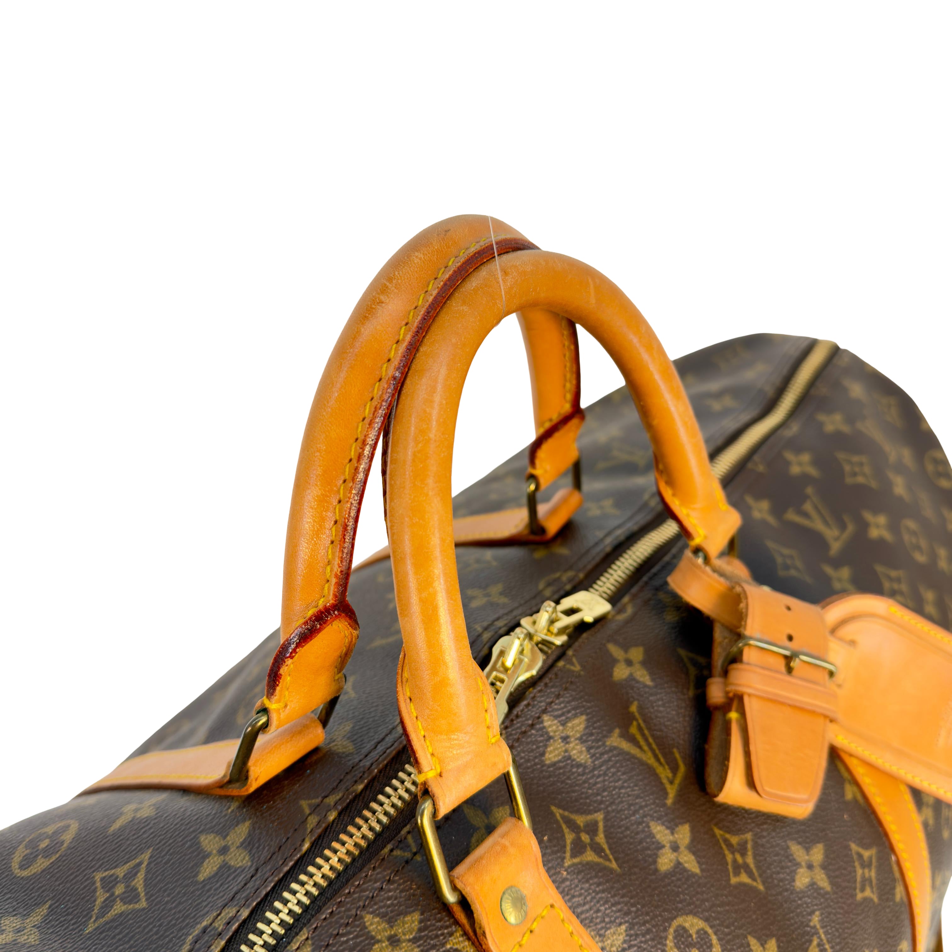 Louis Vuitton Keepall 60 Bandoulière Braun Monogram Canvas