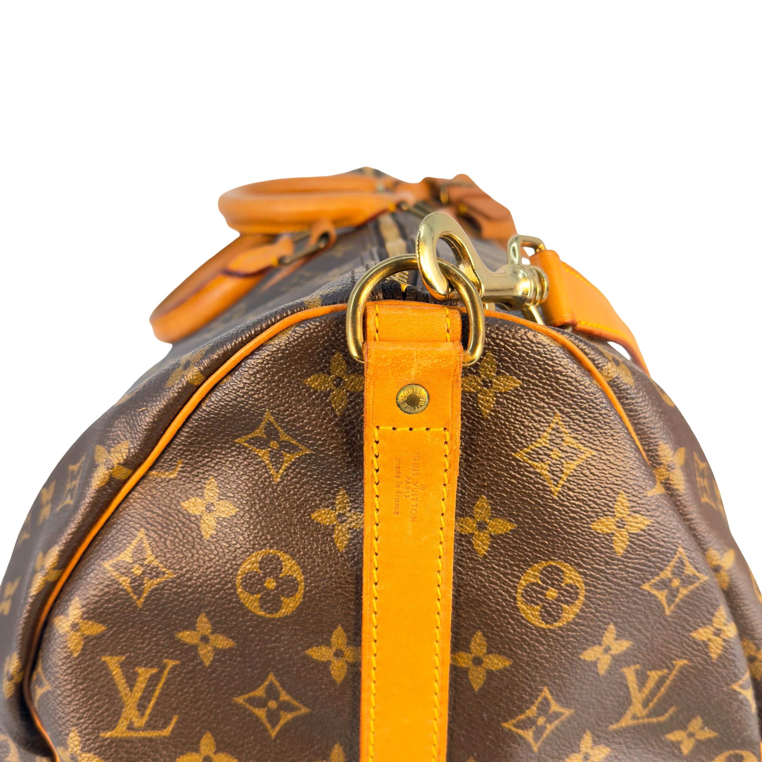 Louis Vuitton Keepall 60 Bandoulière Braun Monogram Canvas