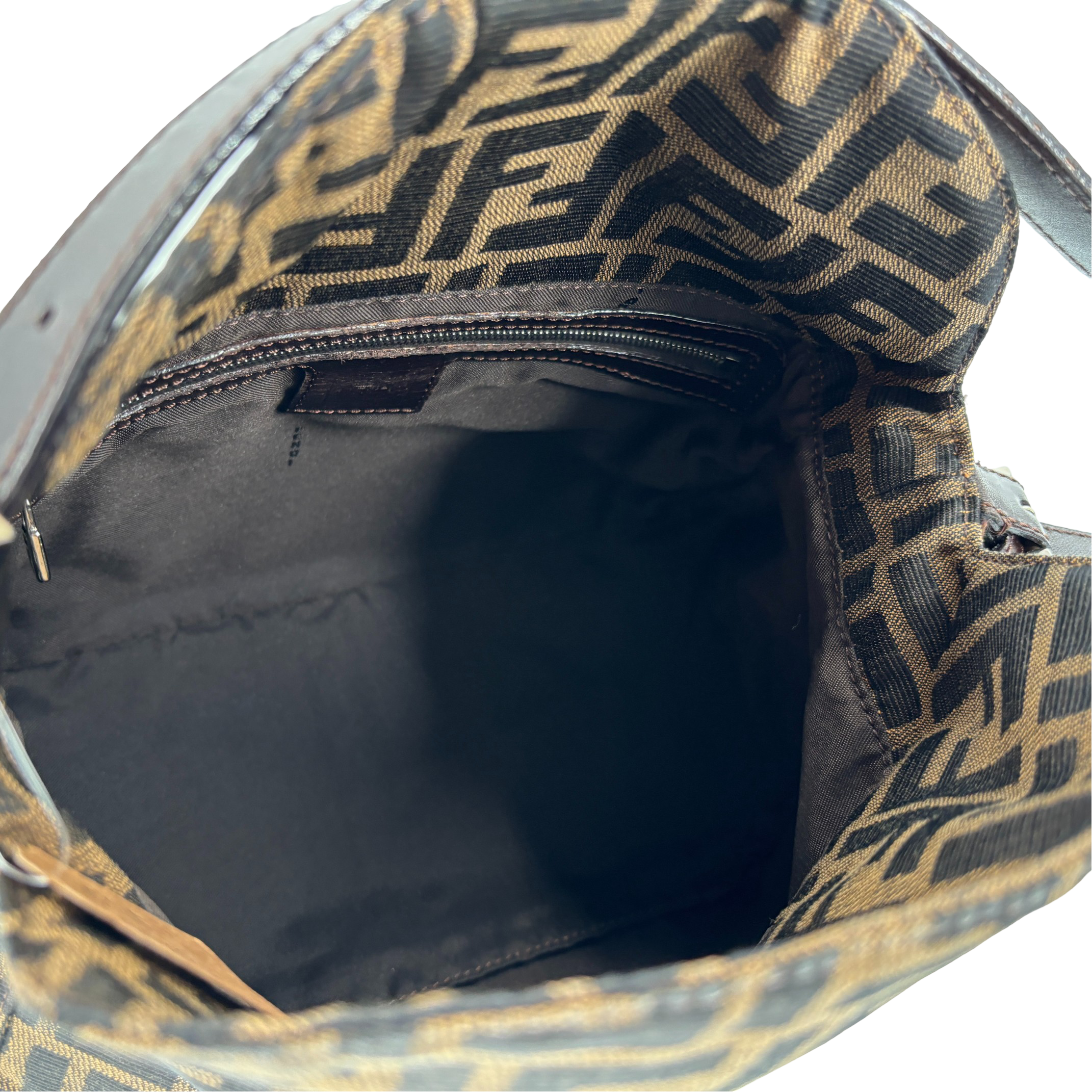 Fendi Mamma Baguette Bag Brown Zucca Monogram incl. Dustbag