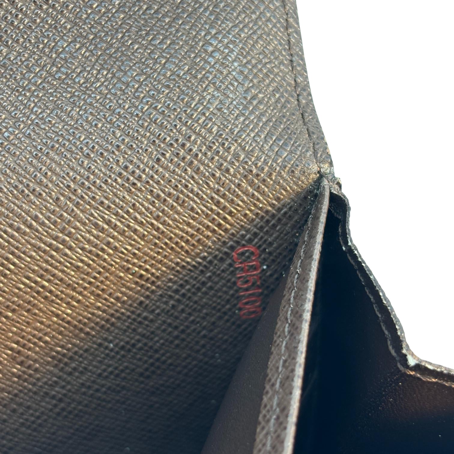 Louis Vuitton Sarah Wallet Damier Ebene Canvas
