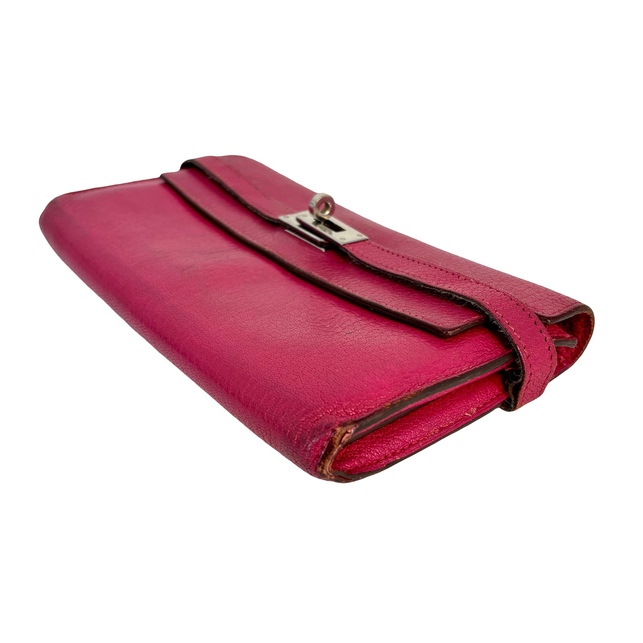 Hermès Kelly Wallet Pink Leather