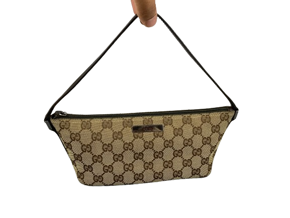 Gucci Banana Boat Accessory Pouch Beige GG Monogram