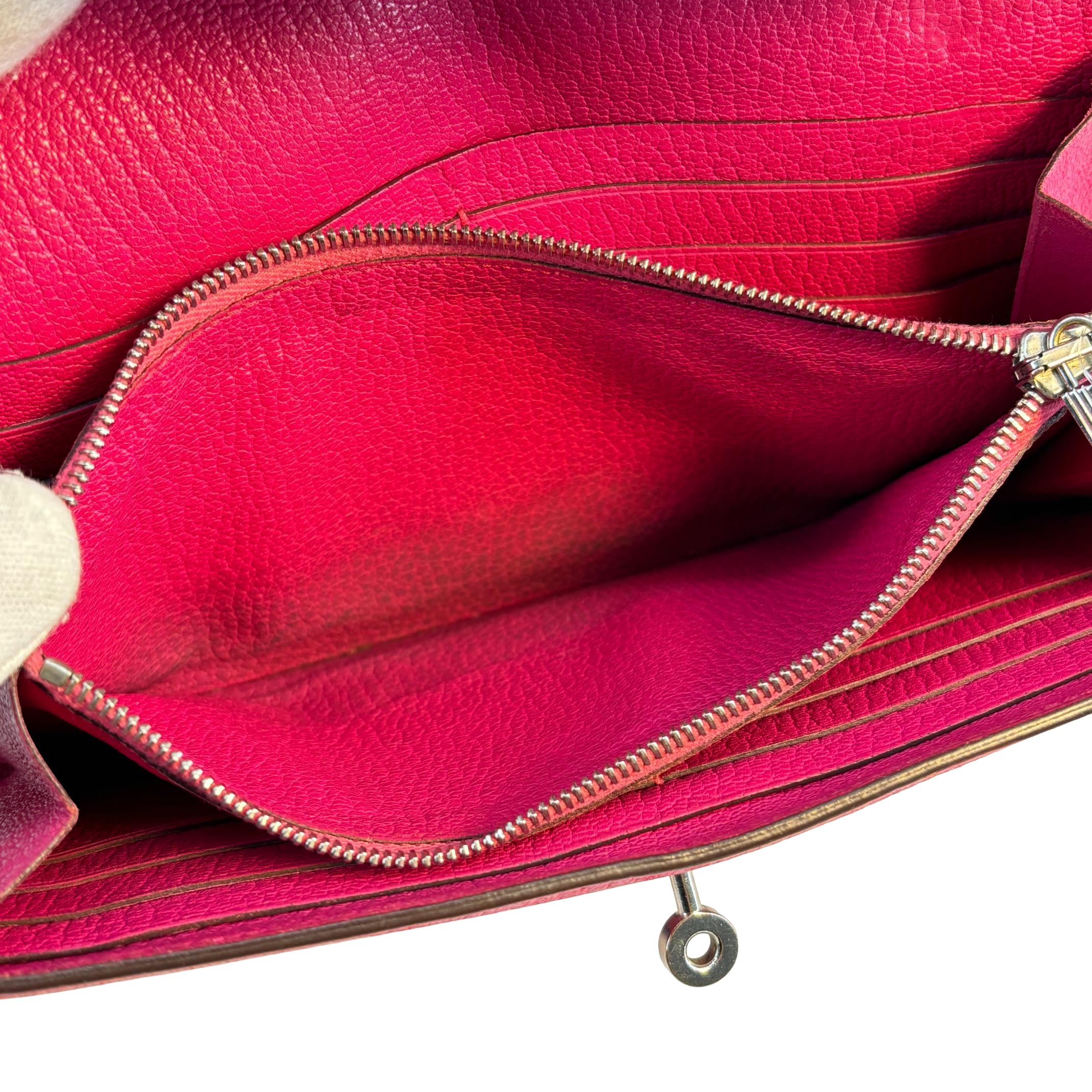 Hermès Kelly Wallet Pink Leather