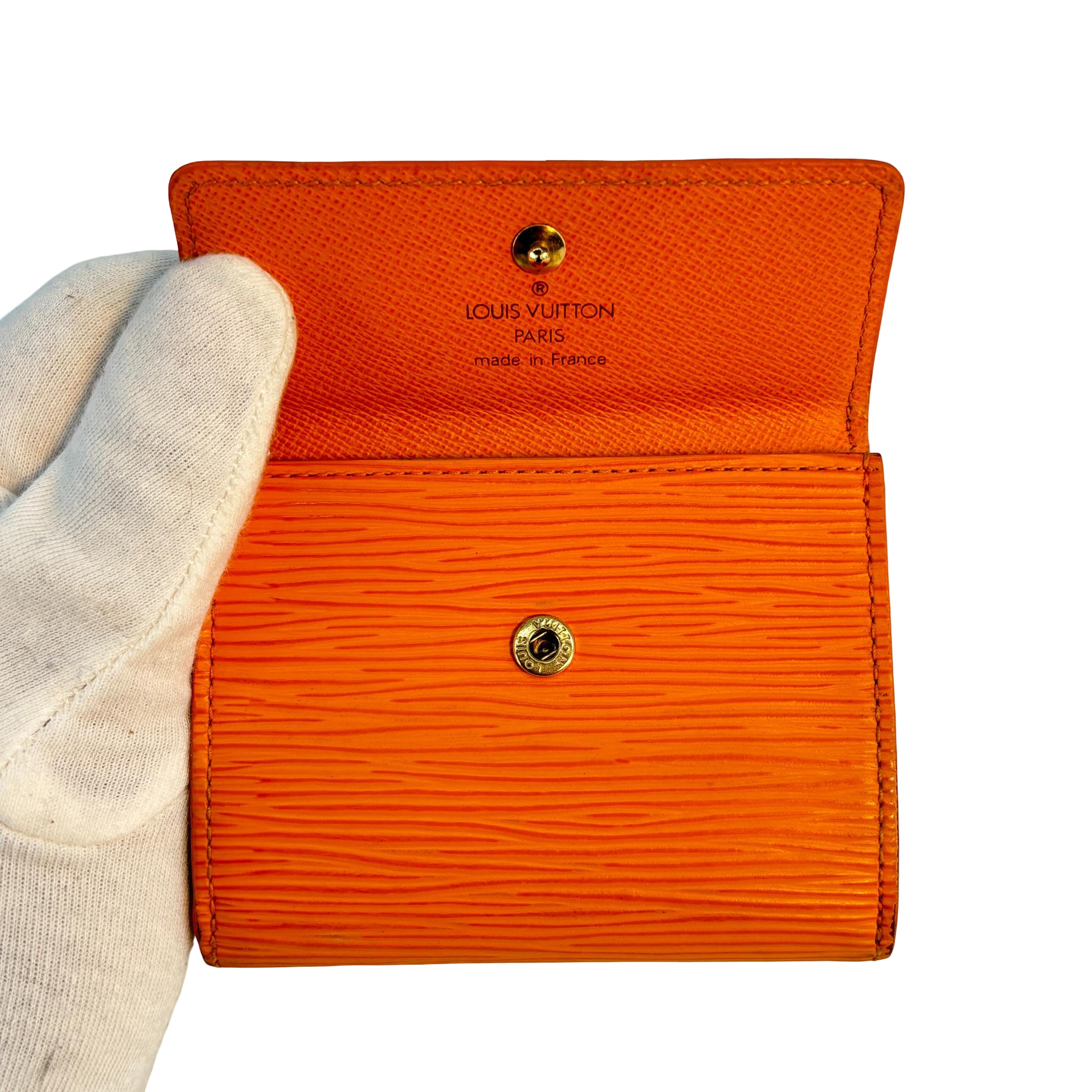 Louis Vuitton Ludlow Wallet Orange Epi Leather