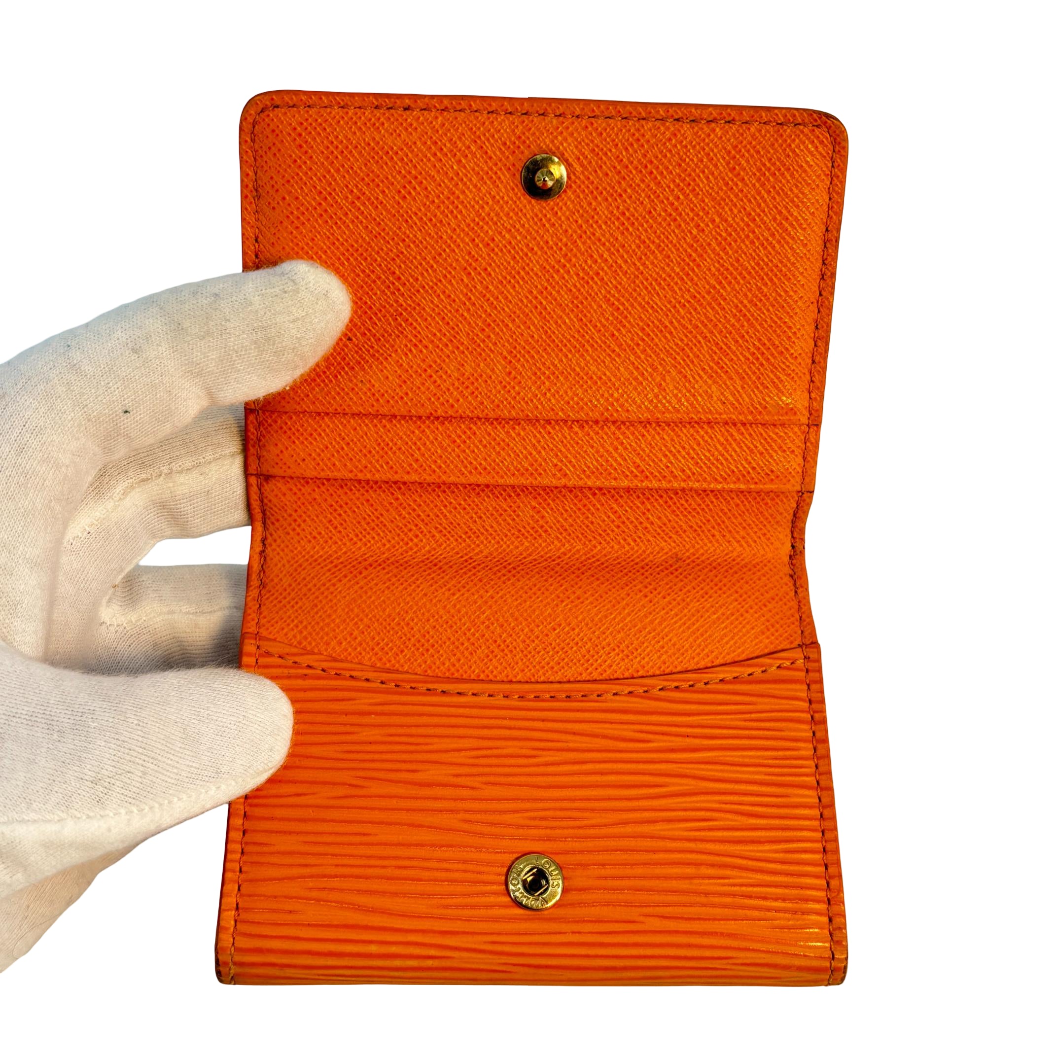Louis Vuitton Ludlow Wallet Orange Epi Leather