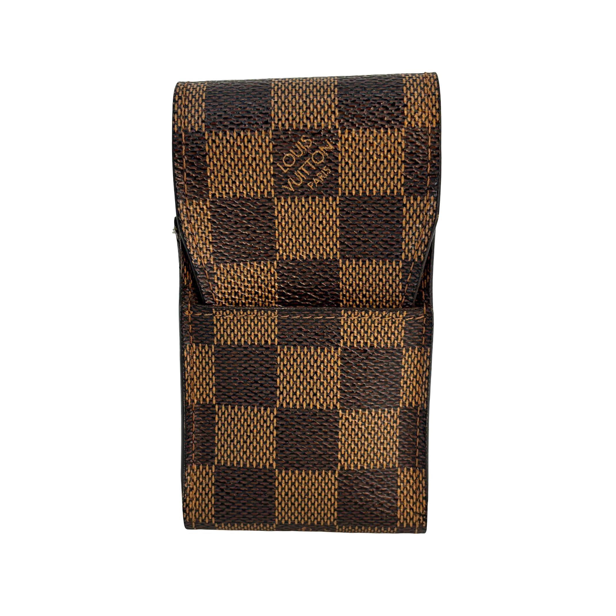 Louis Vuitton Cigarette Case Damier Ebene Canvas