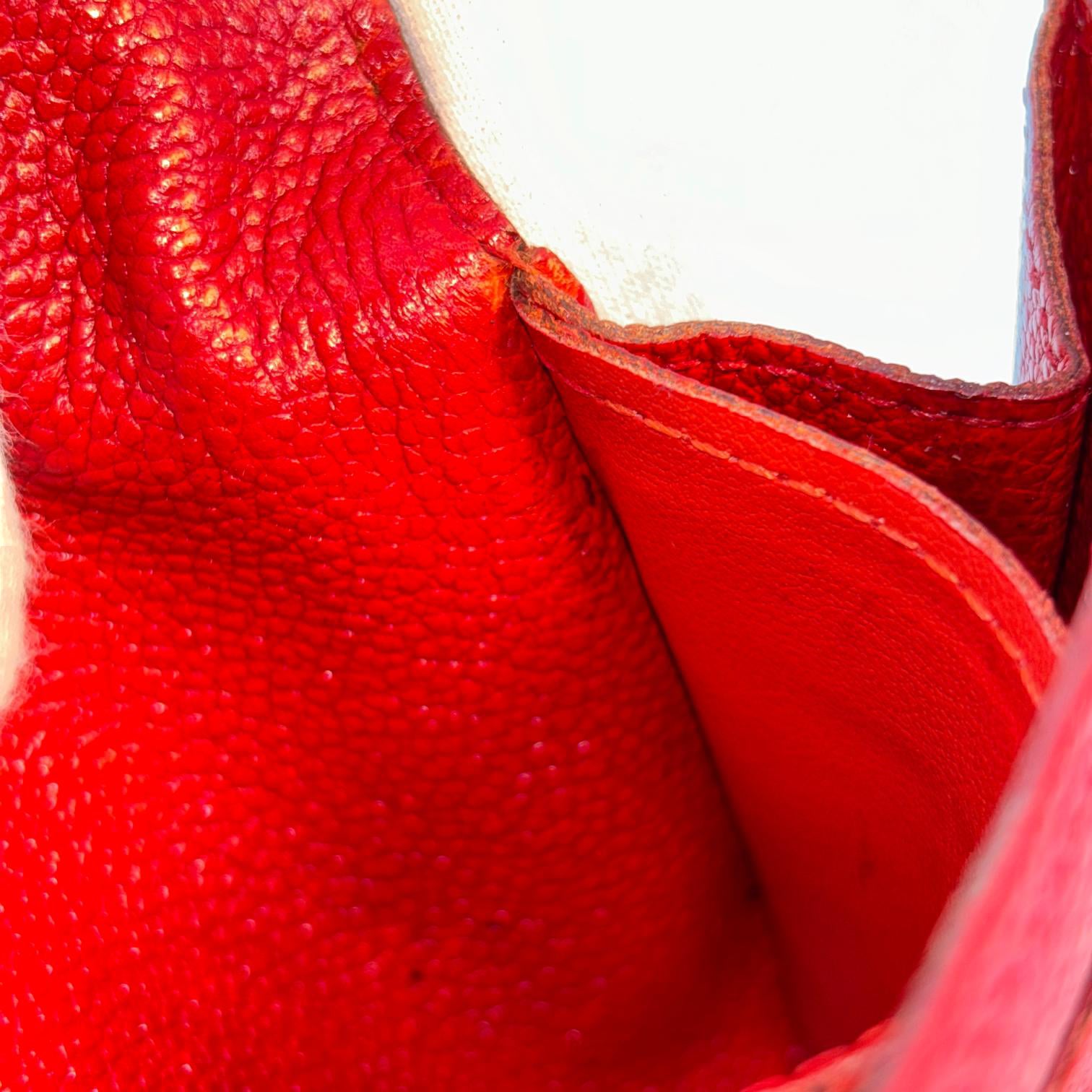 Louis Vuitton Sarah Wallet Red Empreinte Leather