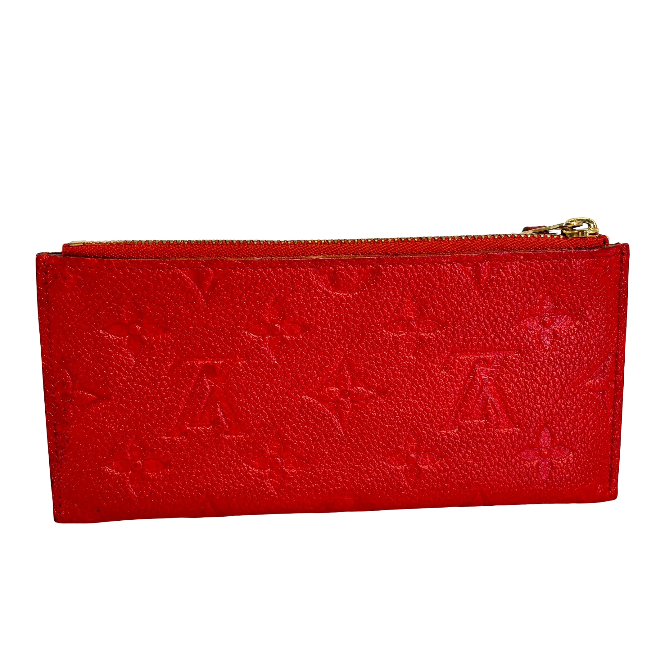 Louis Vuitton Sarah Wallet Red Empreinte Leather