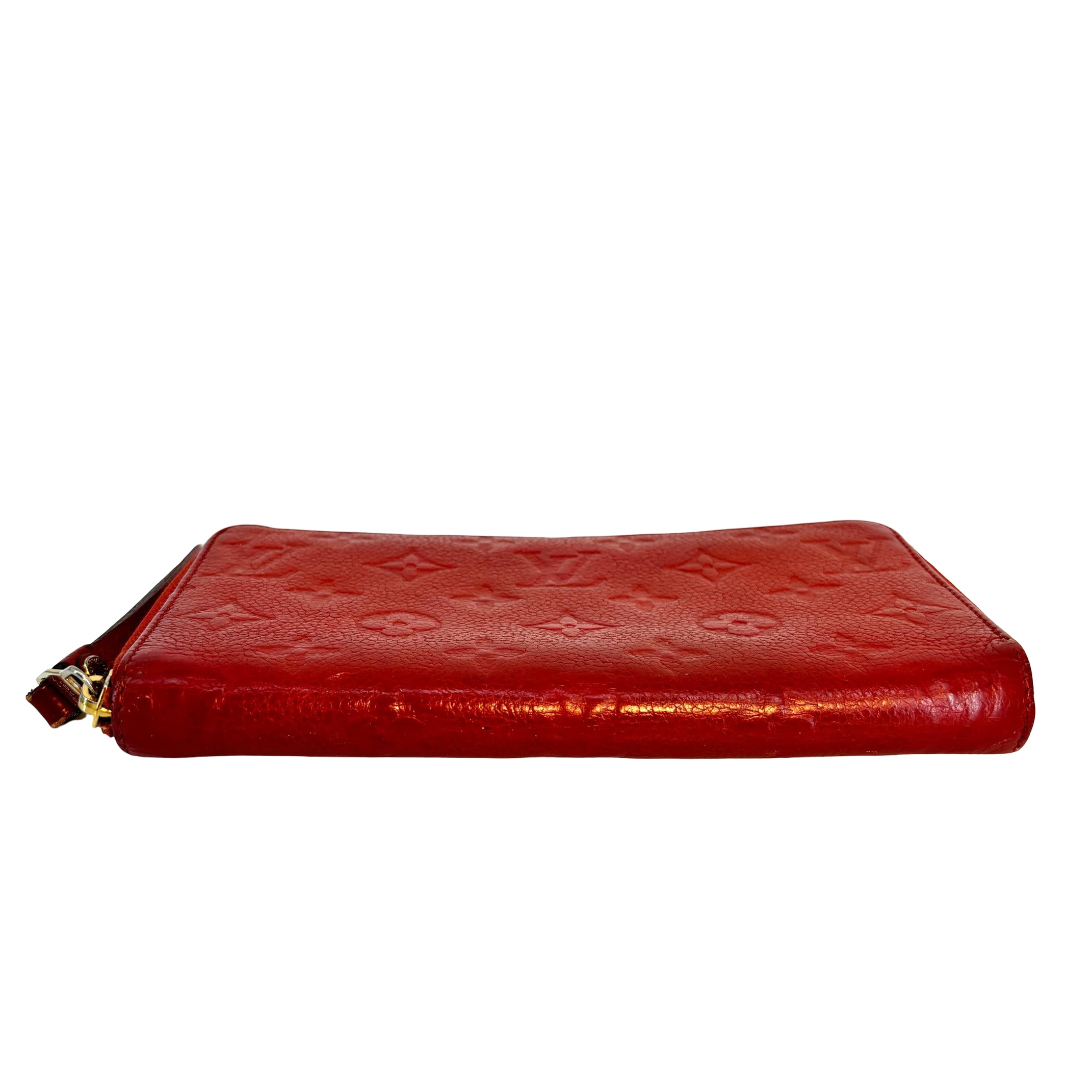 Louis Vuitton Zippy Wallet Red Monogram Empreinte Leather
