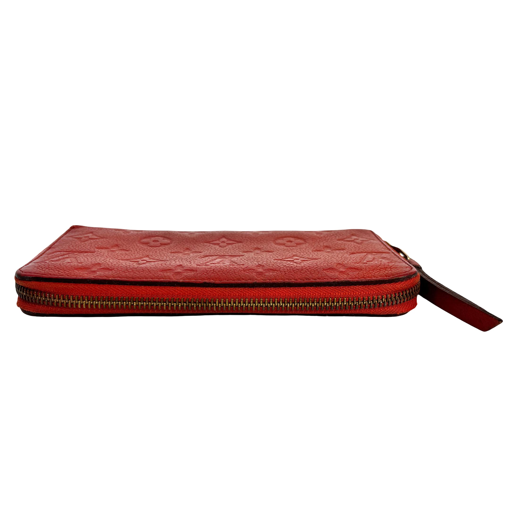 Louis Vuitton Zippy Wallet Red Monogram Empreinte Leather