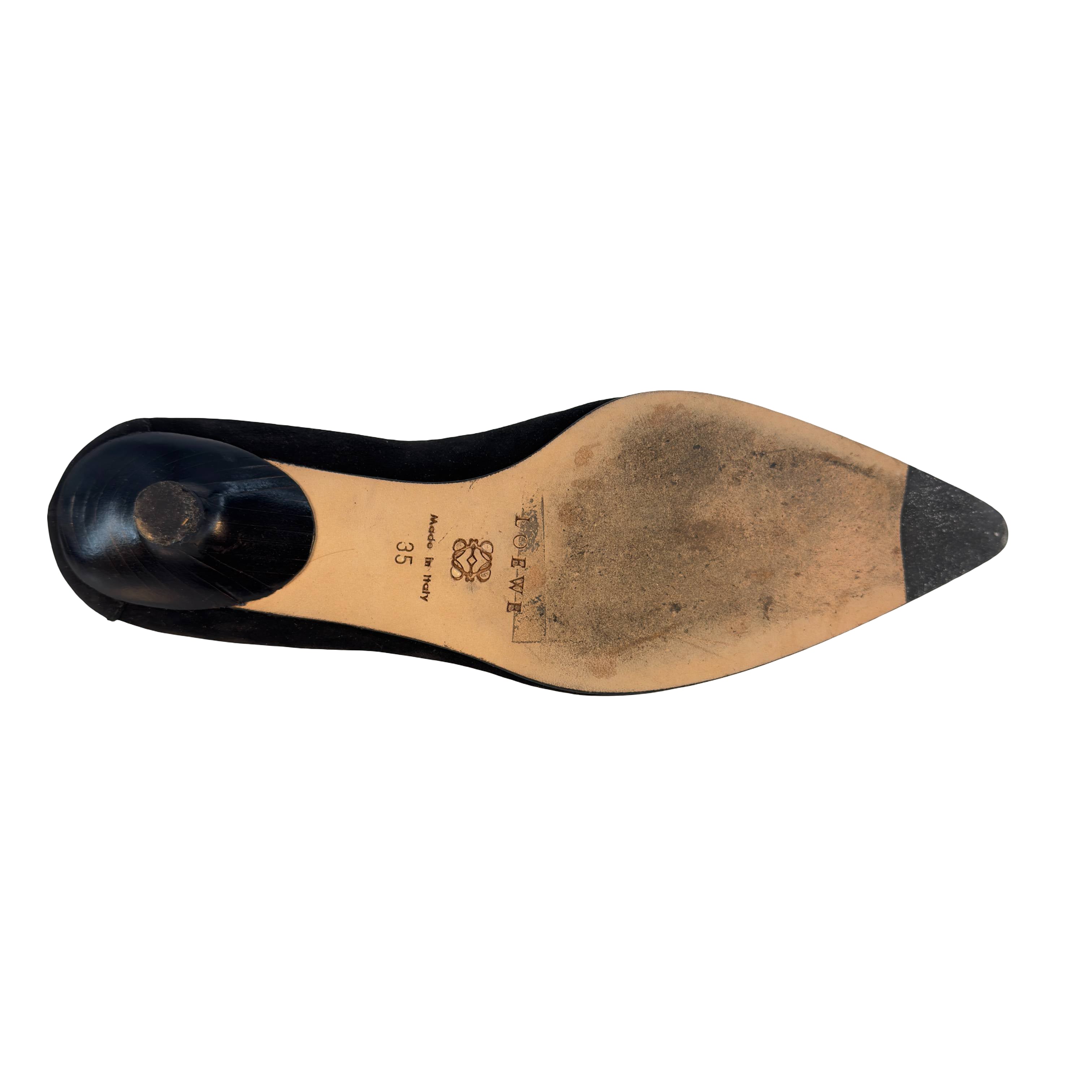 Loewe Anagram Loafer Gr. 35 Schwarz Wildleder