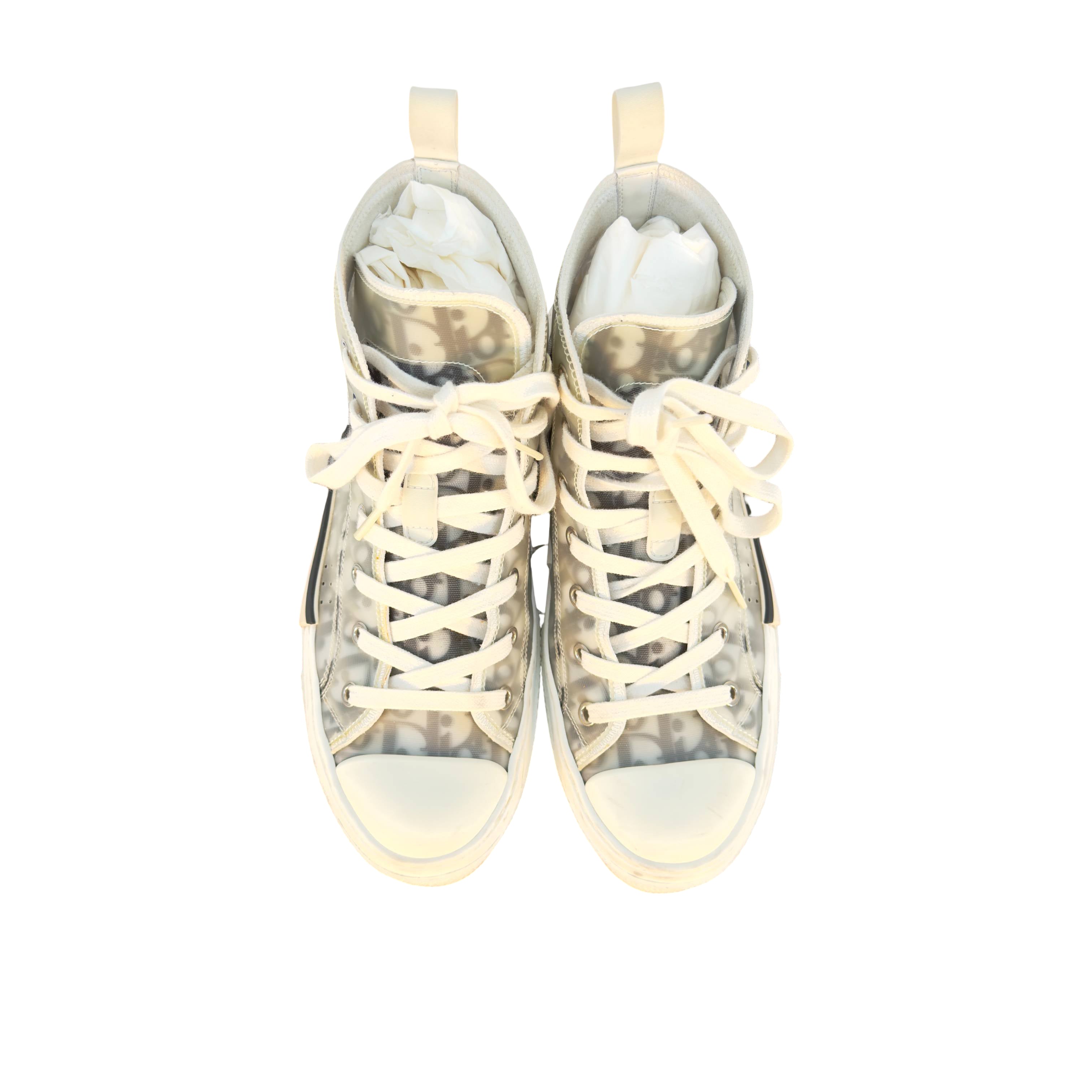 Christian Dior B23 High Sneaker Gr. 40 Grau Oblique Monogram