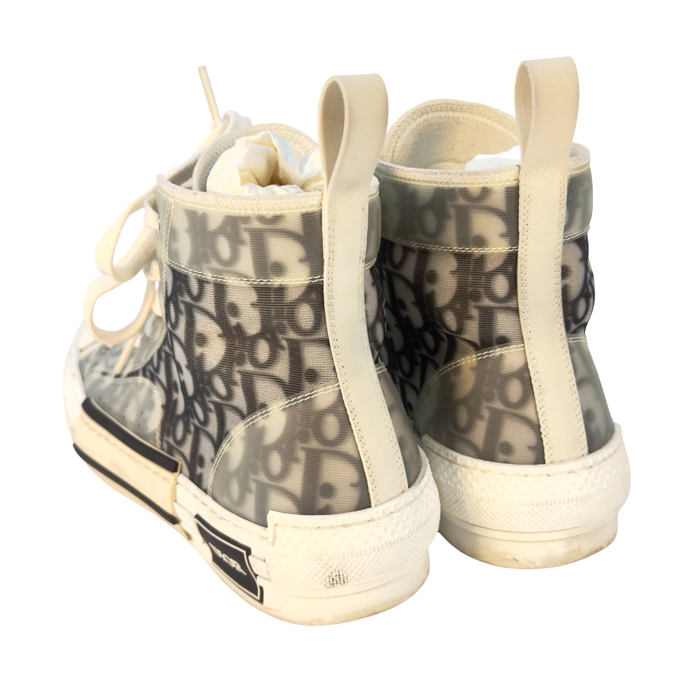 Christian Dior B23 High Sneaker Gr. 40 Grau Oblique Monogram