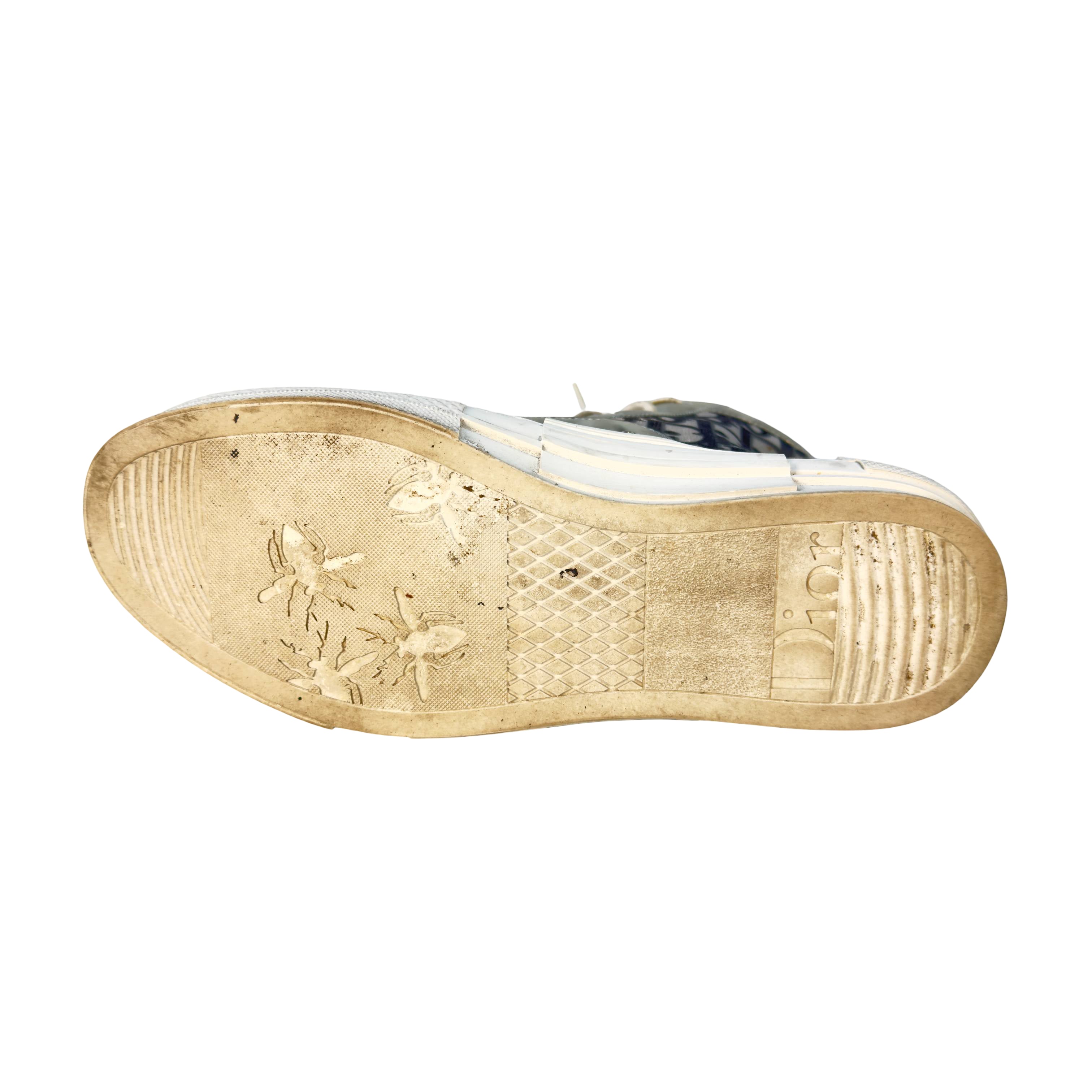 Christian Dior B23 High Sneaker Gr. 40 Grau Oblique Monogram